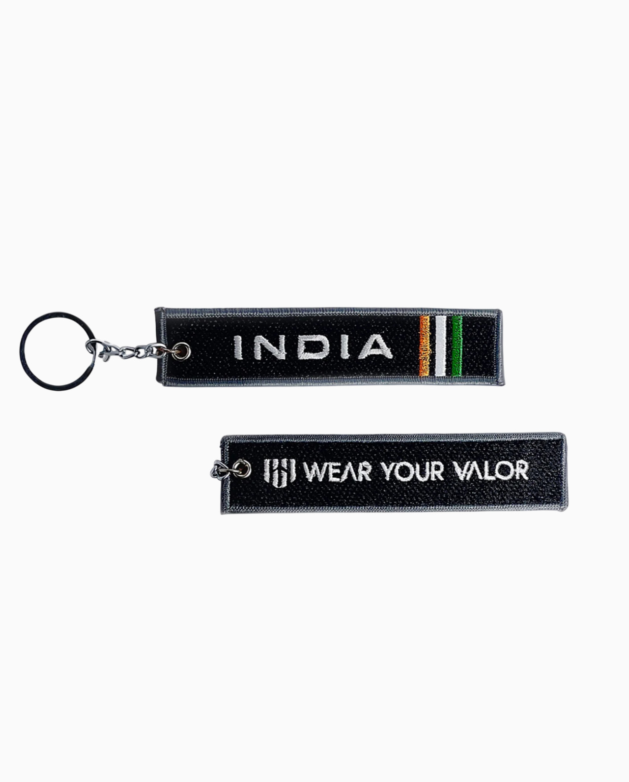 Wear Your Valor India Embroidery Keychain