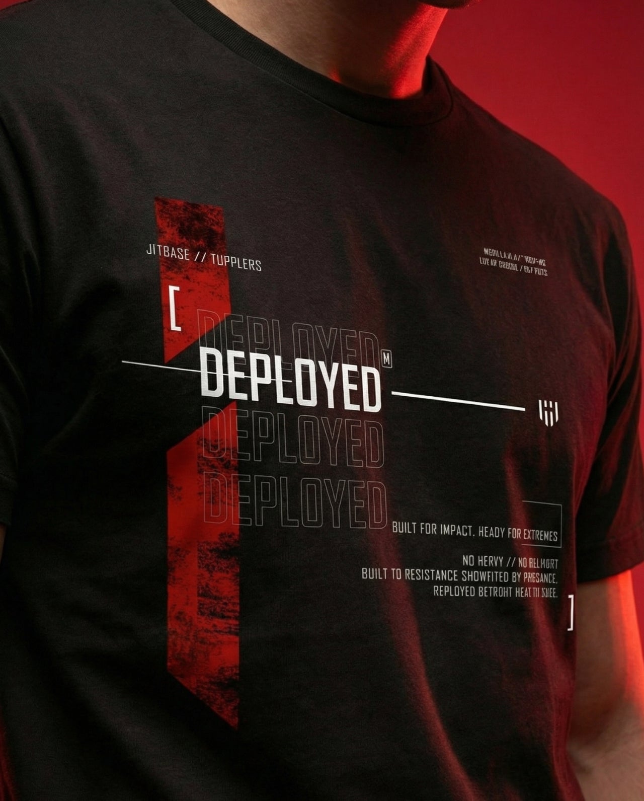 Deployed Fierce Instinct Signature LuxeSoft Cotton T-Shirt