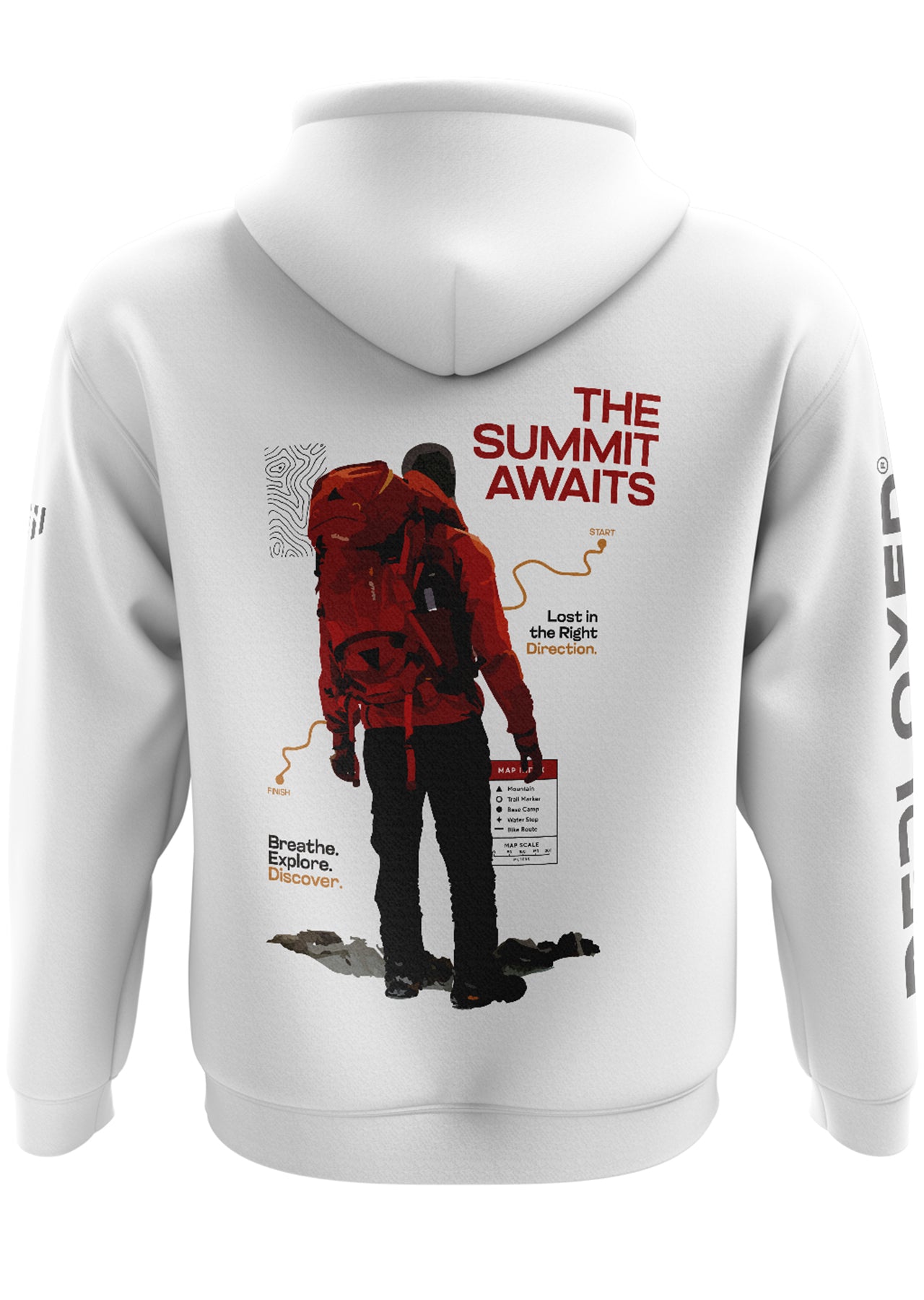 The Summit Awaits Snow Soft Premium Hoodie