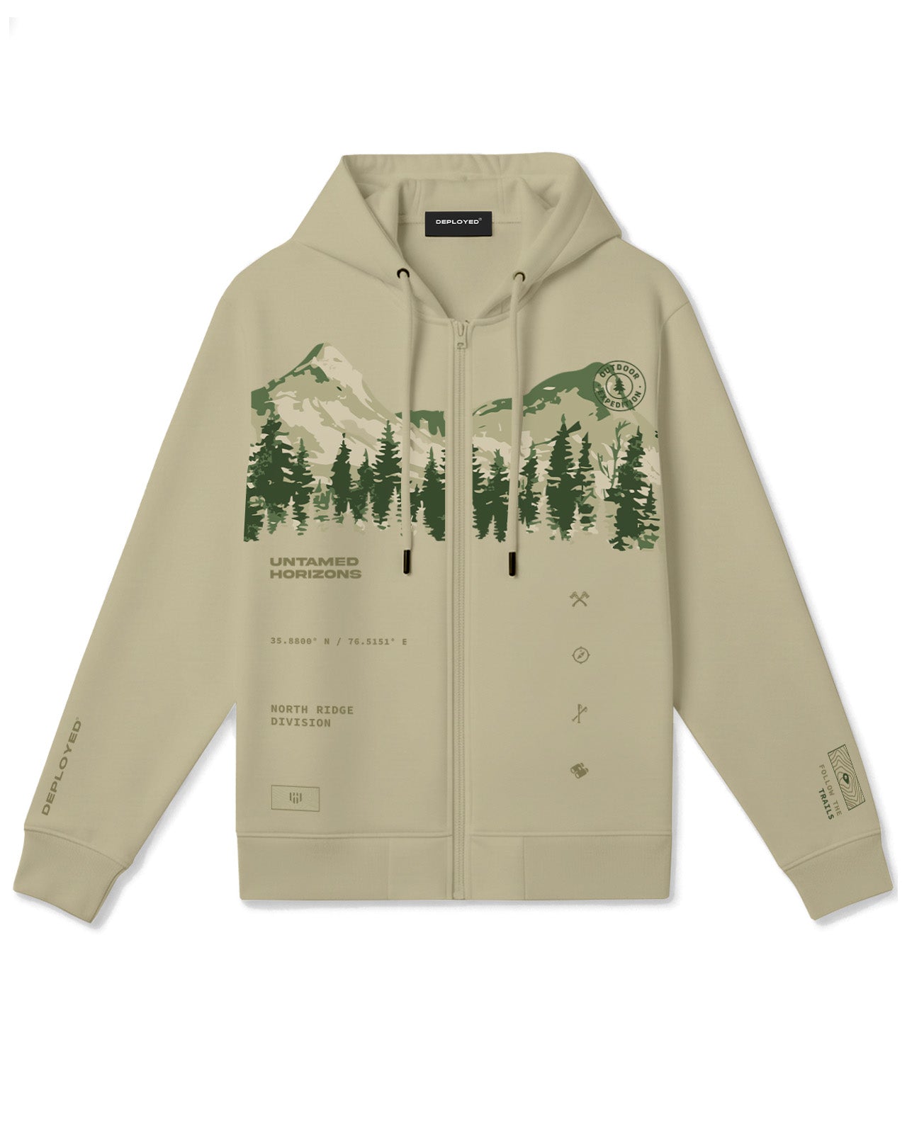 Untamed Horizon Zipper Hoodie