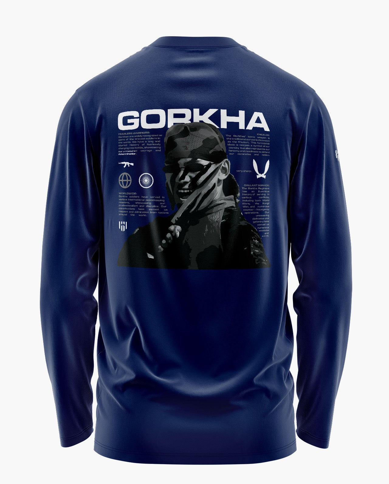The Gorkha Signature Luxesoft Cotton Full Sleeve T-Shirt