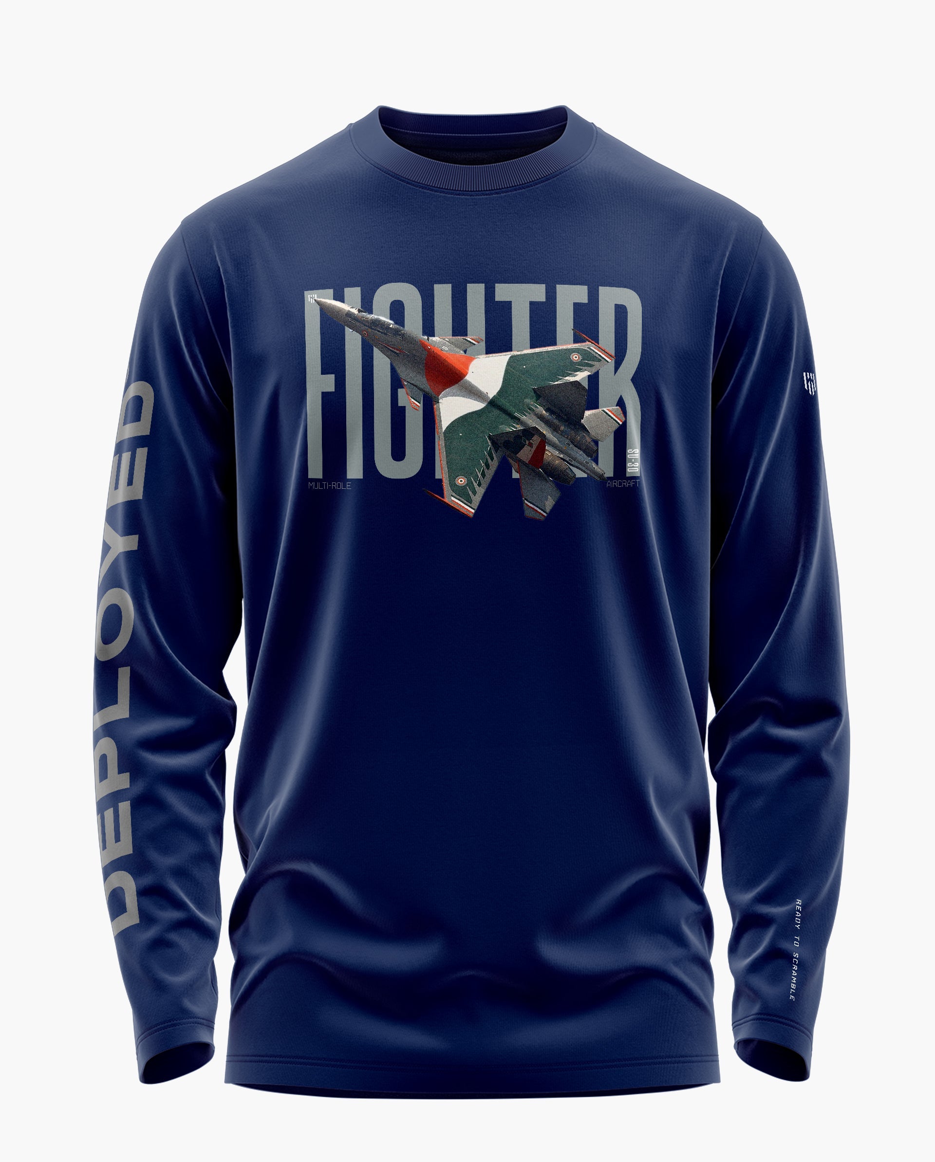 Fighter Jet Signature Luxesoft Cotton Full Sleeve T-Shirt - CS