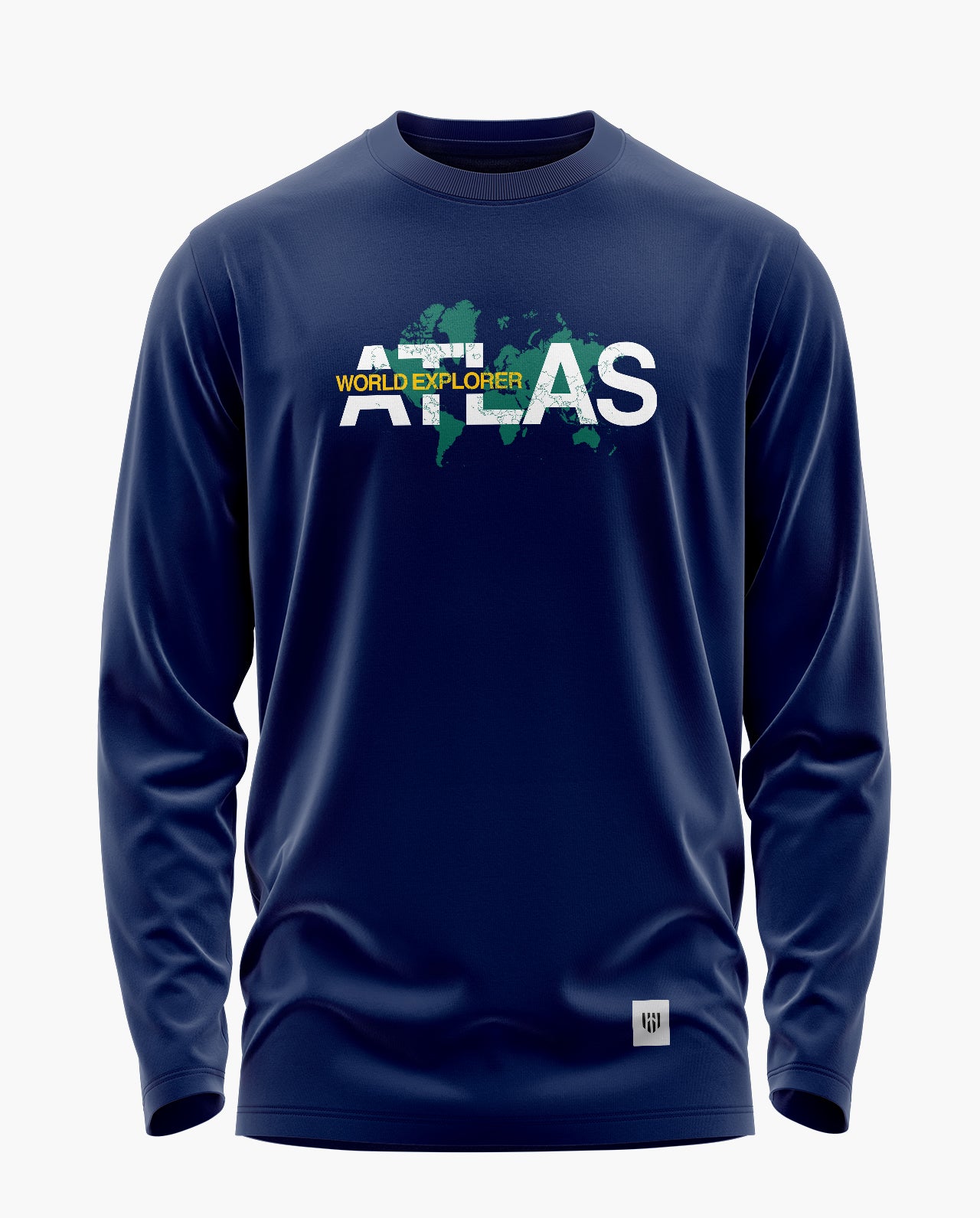 World Atlas Explorer Signature Luxesoft Cotton Full Sleeve T-Shirt