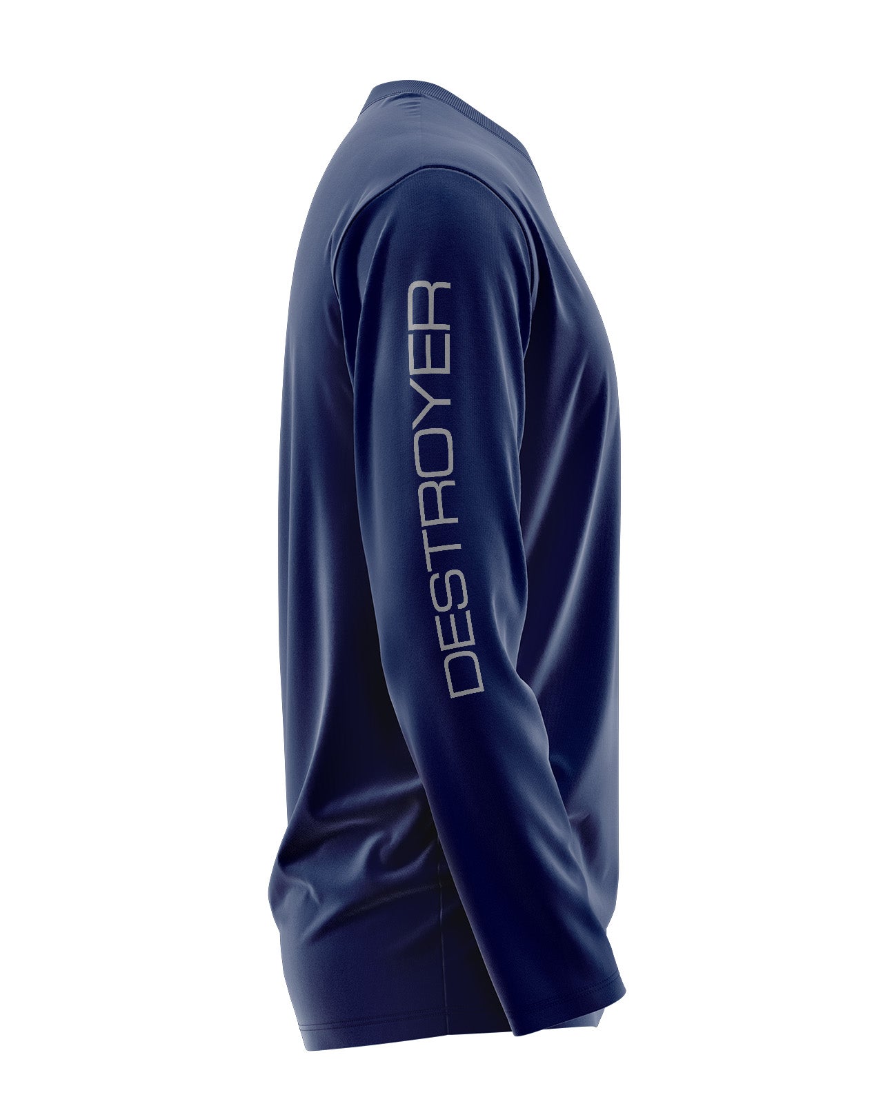 Ins Kolkata Class Guided Missile Destroyer Signature Luxesoft Cotton Full Sleeve T-Shirt