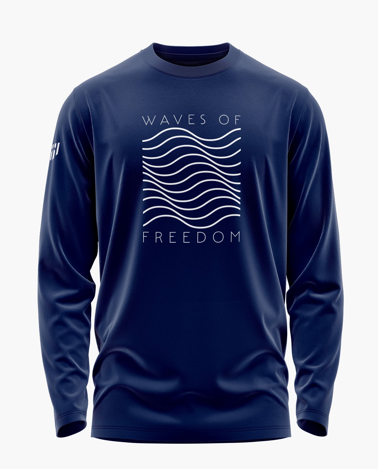 Waves Of Freedom Signature Luxesoft Cotton Full Sleeve T-Shirt