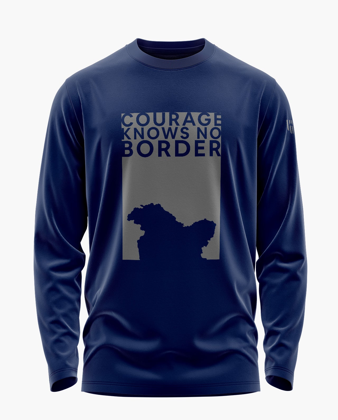 Courage Knows No Border Signature Luxesoft Cotton Full Sleeve T-Shirt