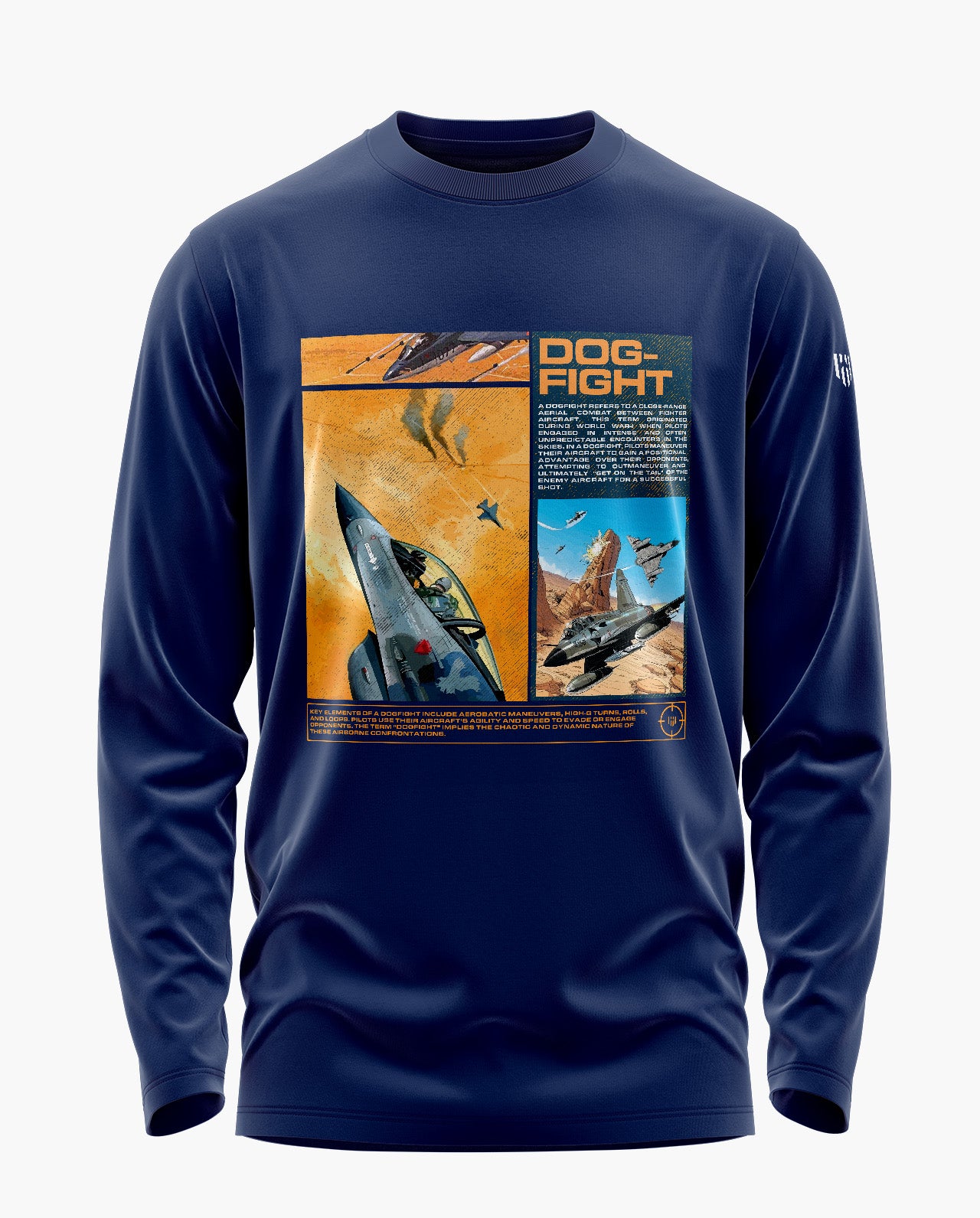 Dogfight Signature Luxesoft Cotton Full Sleeve T-Shirt