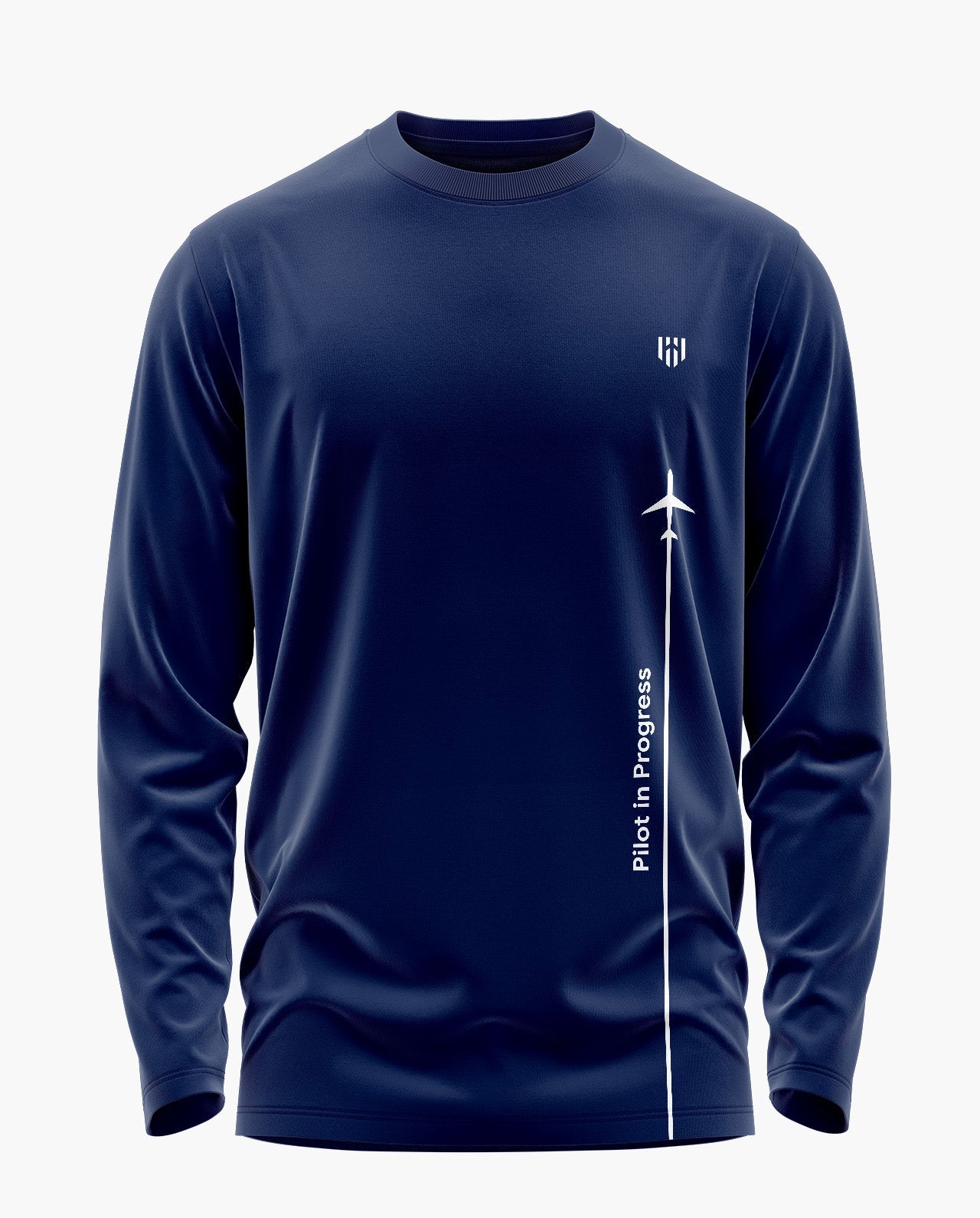Pilot In Progress Signature Luxesoft Cotton Full Sleeve T-Shirt