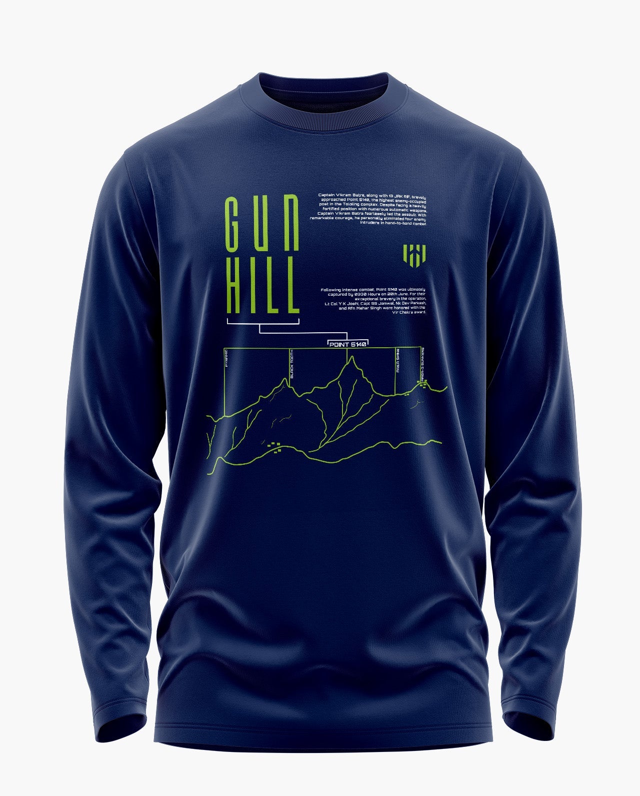 Gun Hill-Kargil Signature Luxesoft Cotton Full Sleeve T-Shirt - CS