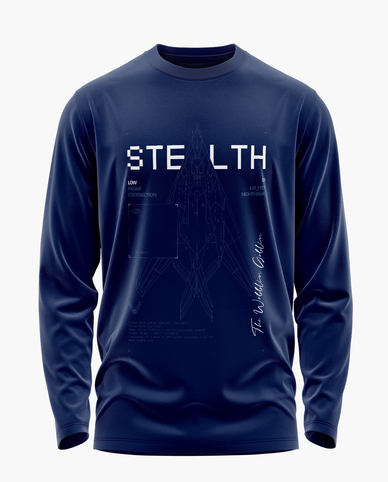 Stealth Night Hawk Signature Luxesoft Cotton Full Sleeve T-Shirt