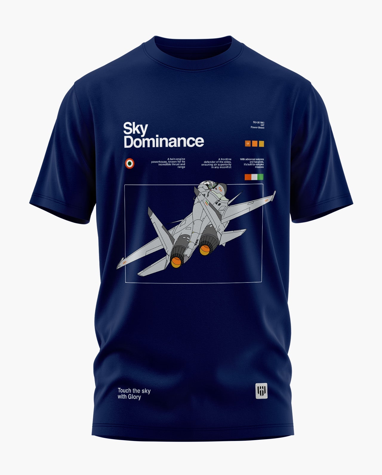SU-30 MKI- SKY DOMINANCE Signature LuxeSoft Cotton T-Shirt - CS
