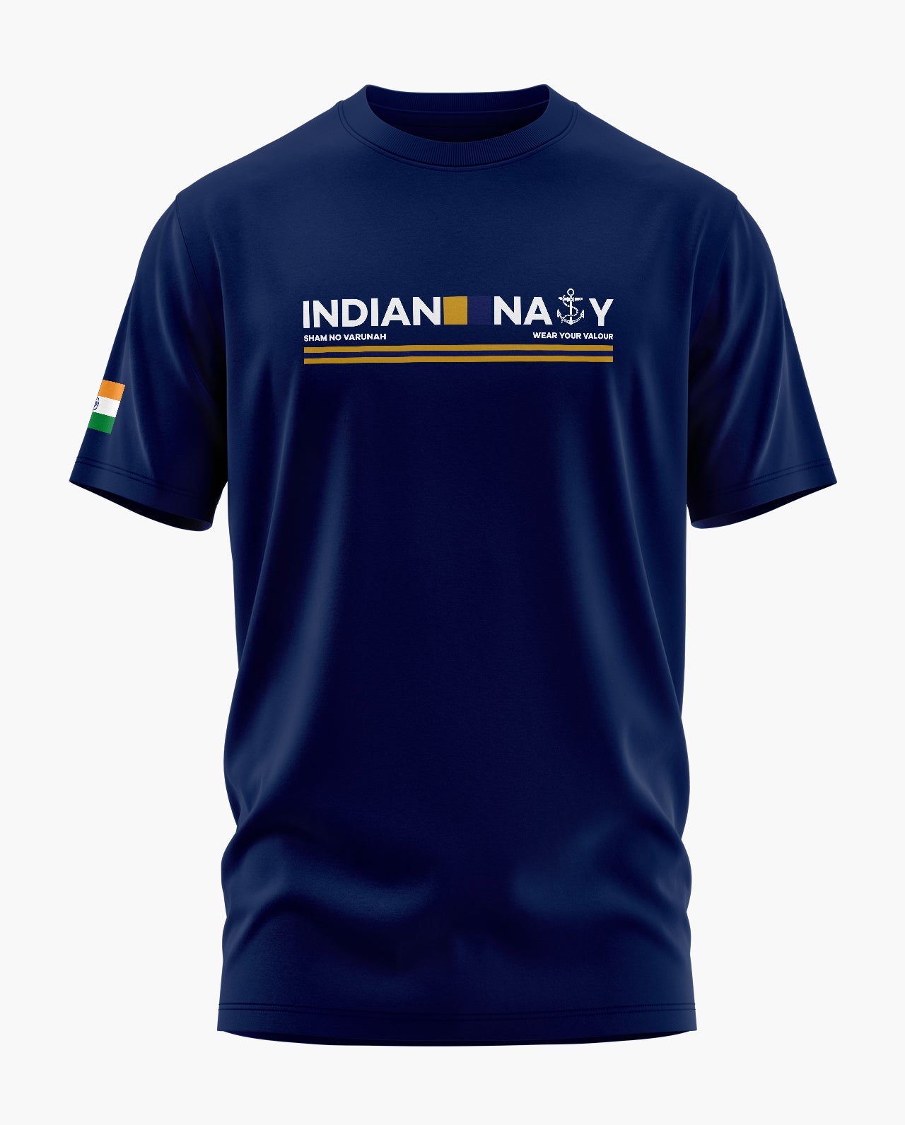 Indian Navy Admiral Signature LuxeSoft Cotton T-Shirt - CS