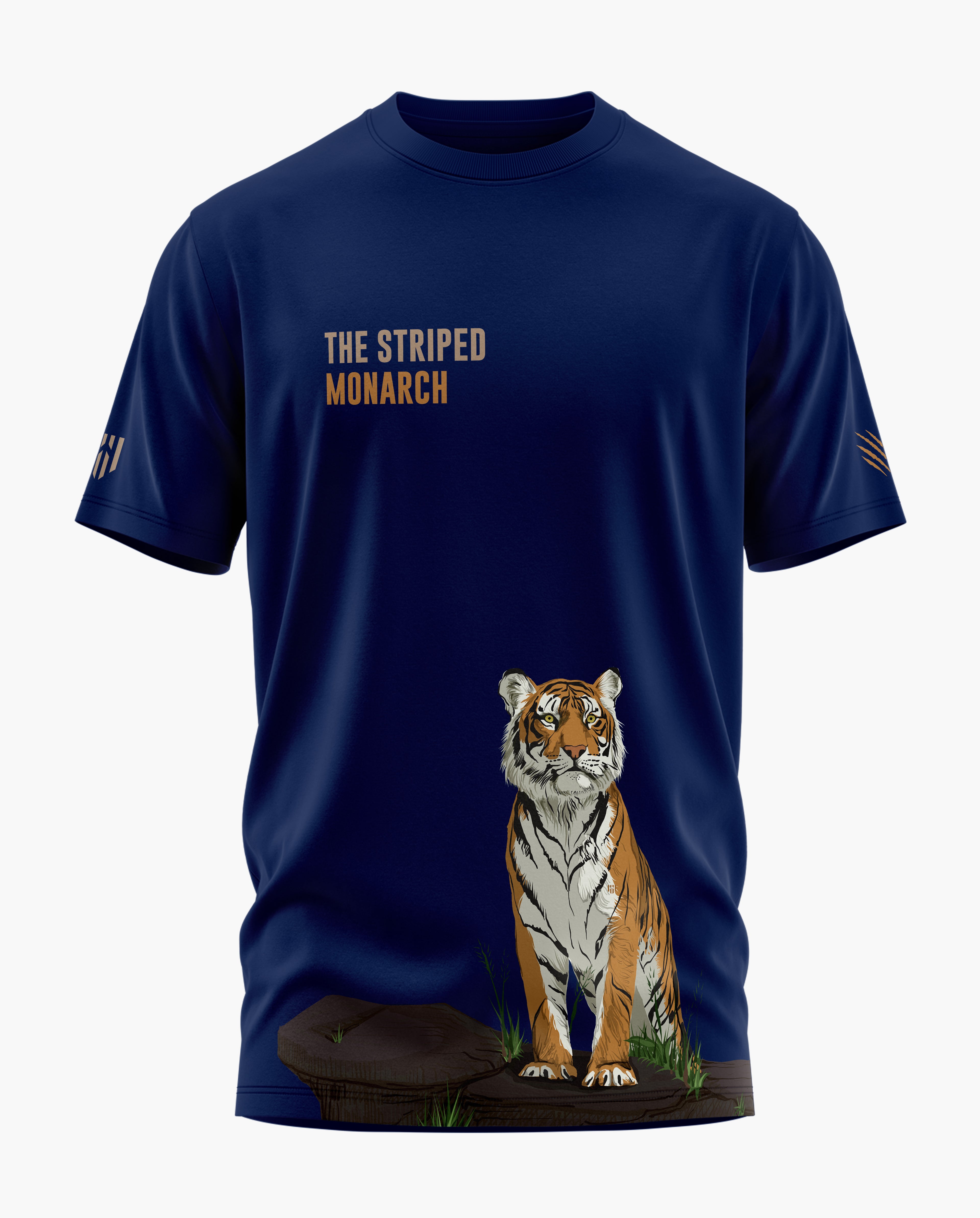 The Striped Monarch Signature LuxeSoft Cotton T-Shirt