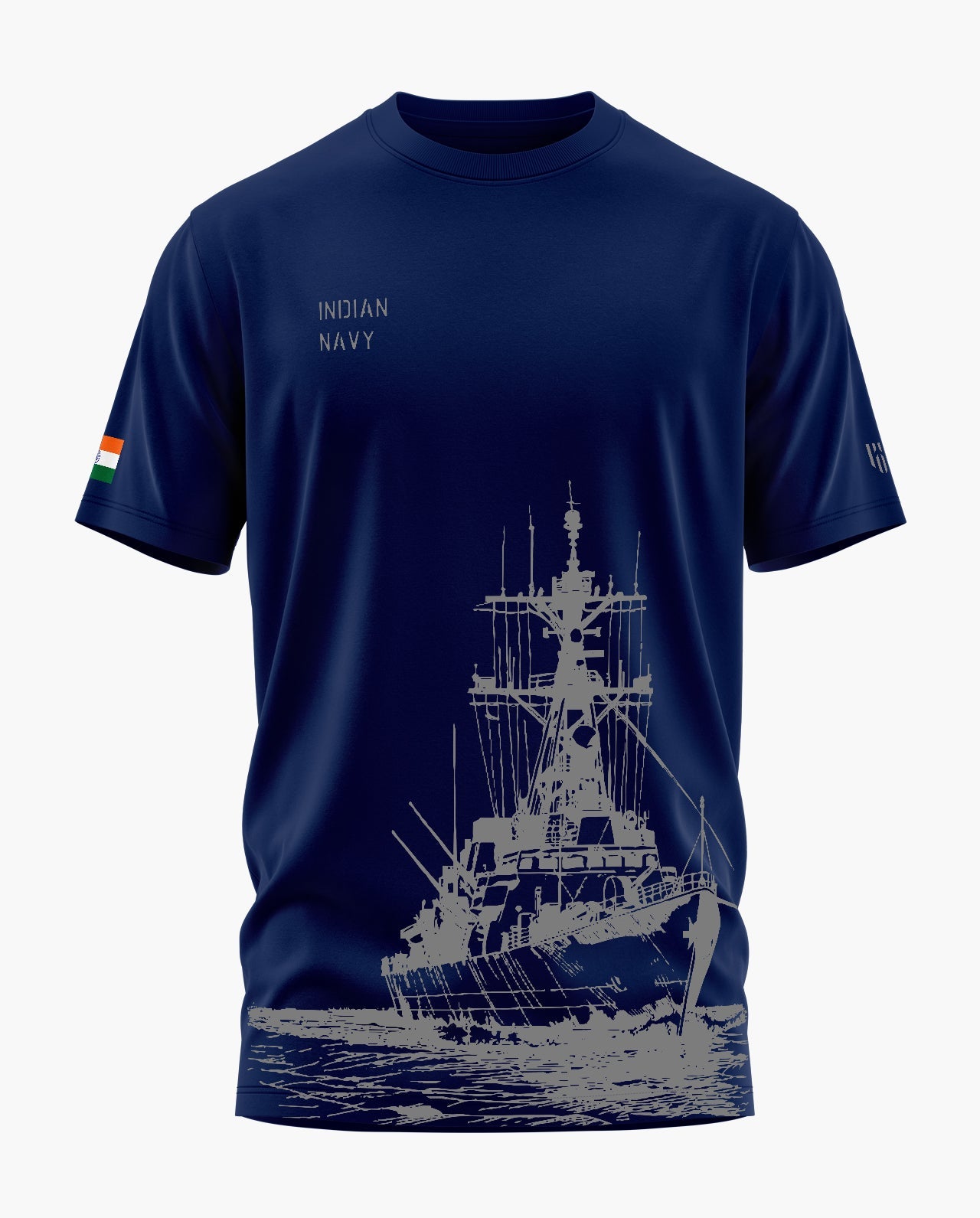 INDIAN NAVY VINTAGE Signature LuxeSoft Cotton T-Shirt - CS