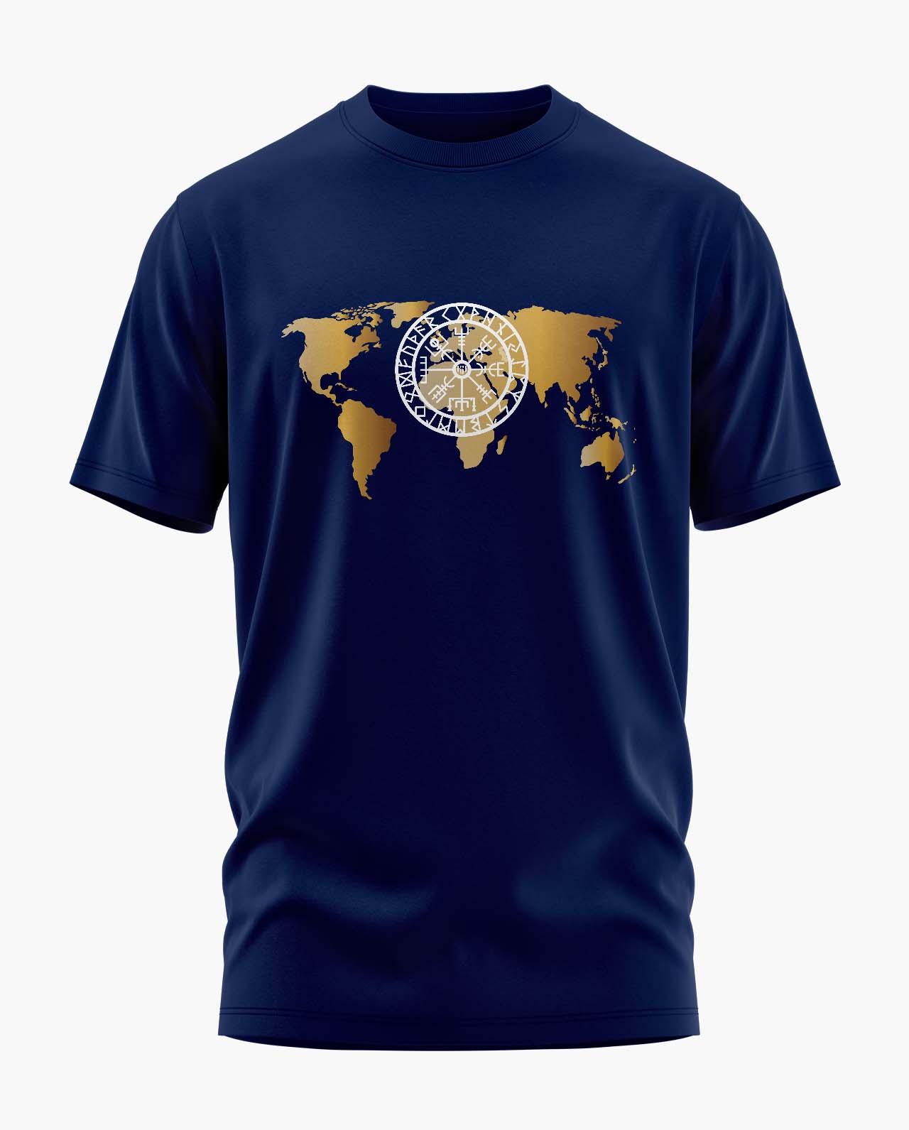 Nautical Compass Signature LuxeSoft Cotton T-Shirt - CS