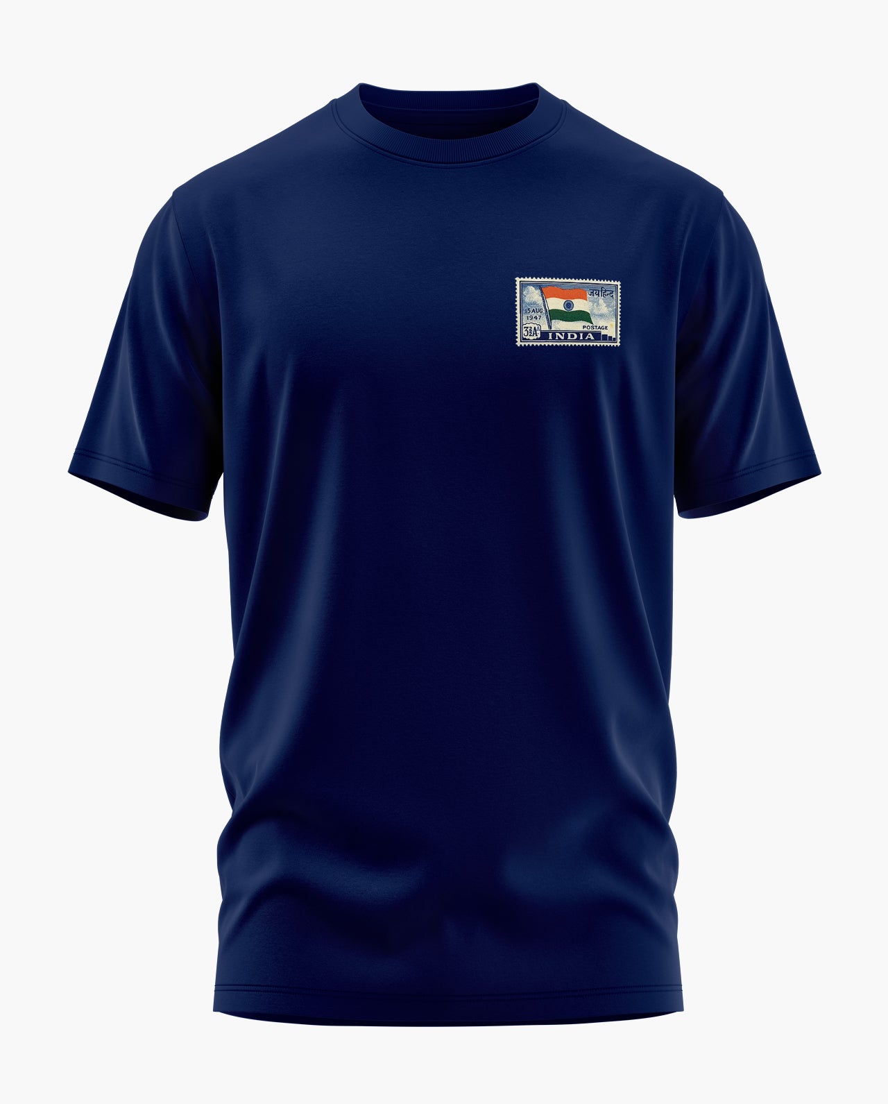 INDIA POSTAL STAMP Signature LuxeSoft Cotton T-Shirt