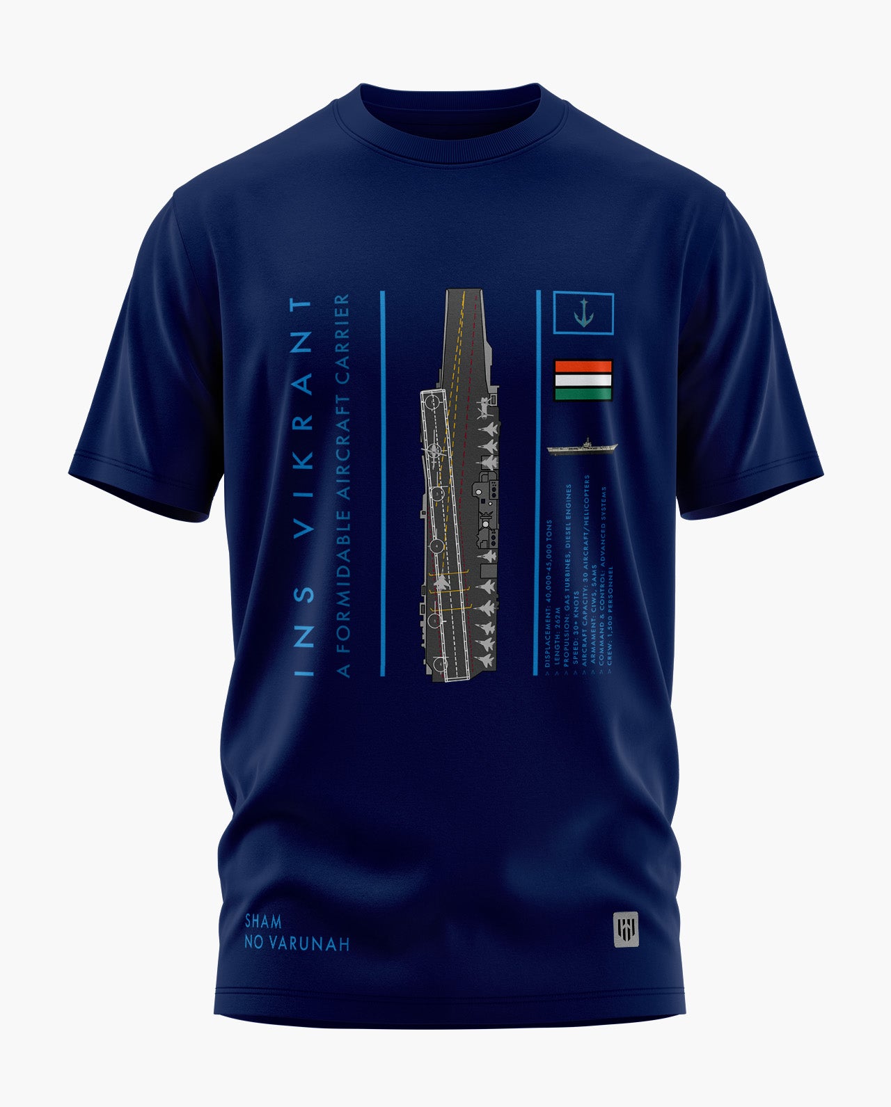 INS VIKRANT PRIDE Signature LuxeSoft Cotton T-Shirt