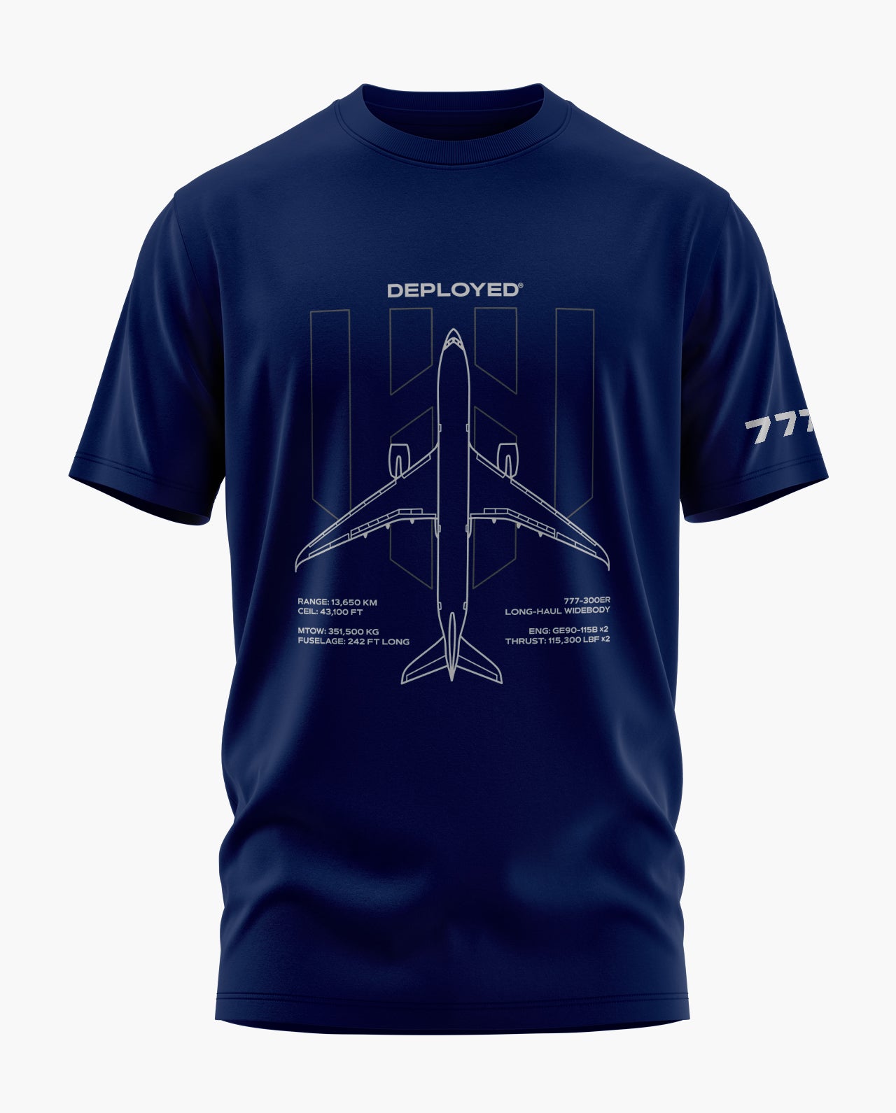 777 Deployed Signature LuxeSoft Cotton T-Shirt
