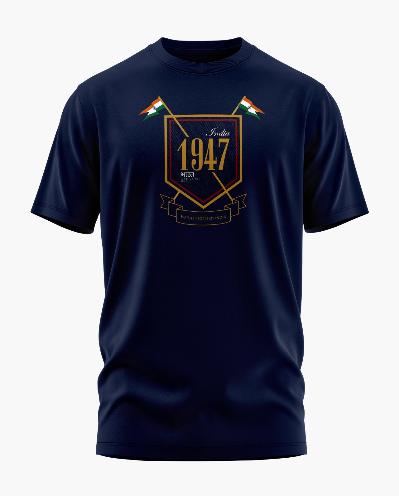 1947 Bharat Signature LuxeSoft Cotton T-Shirt - CS