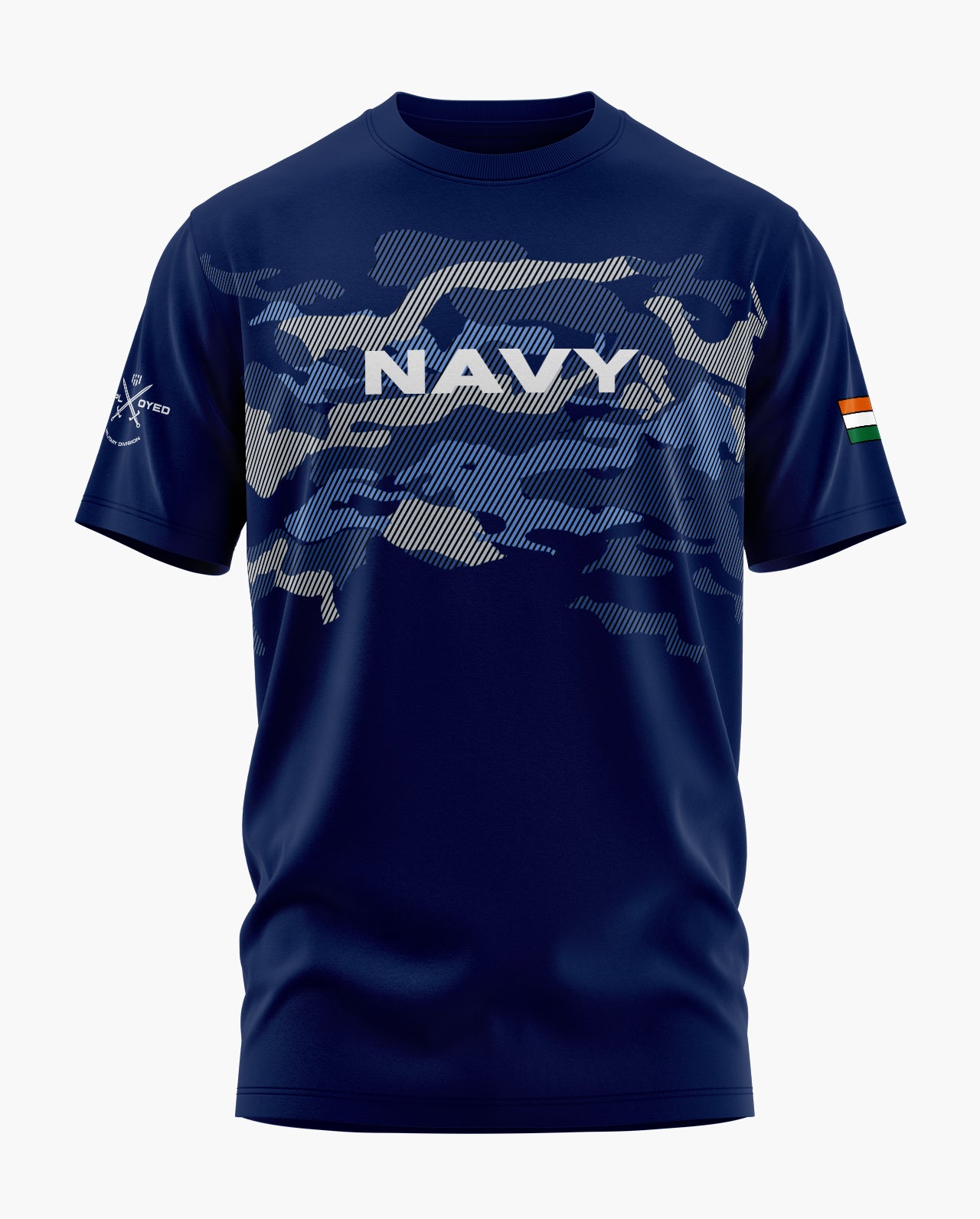 Navy Origin Camo Signature LuxeSoft Cotton T-Shirt