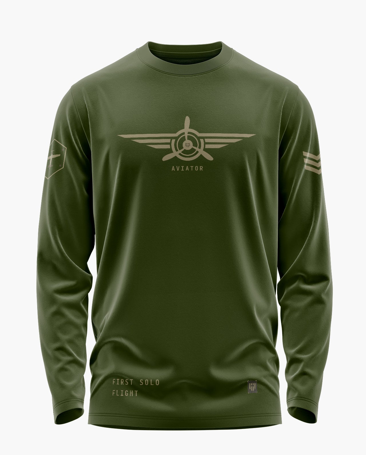 Aviator'S Pride Signature Luxesoft Cotton Full Sleeve T-Shirt