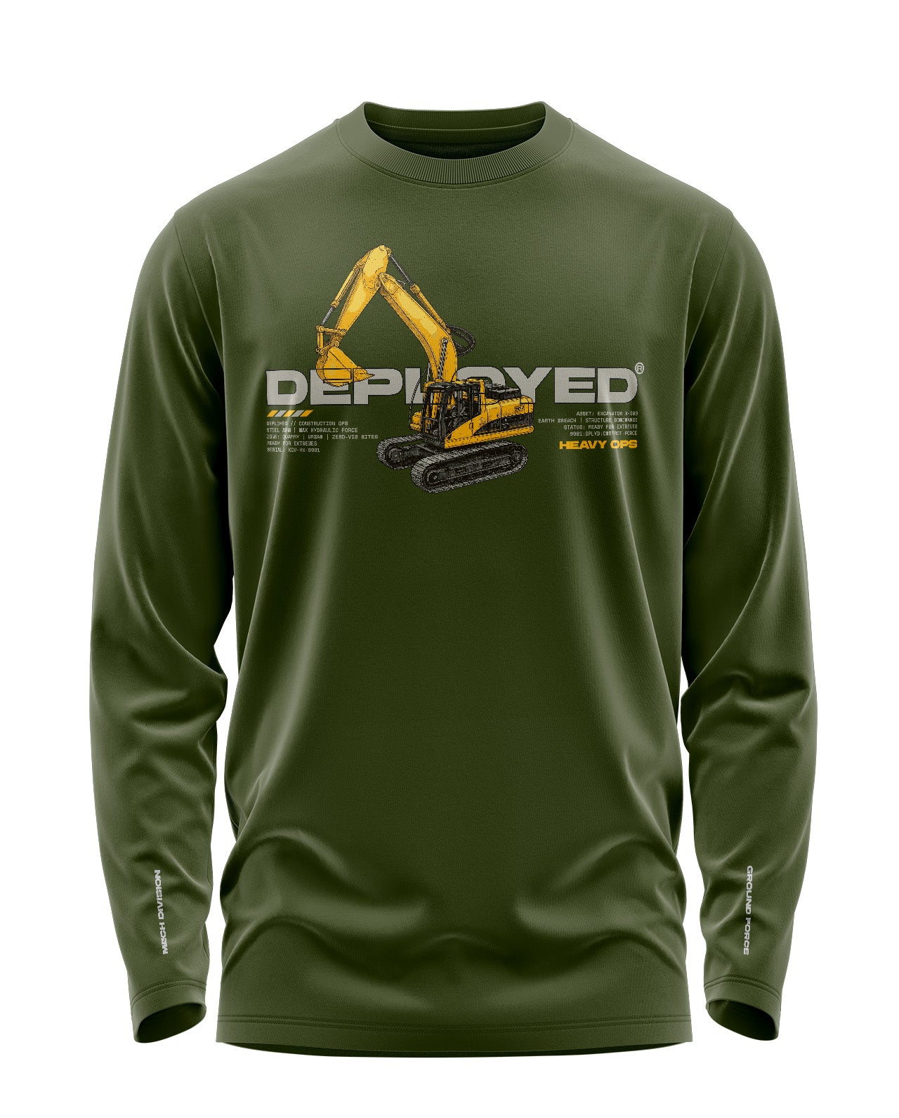 Mech Division Signature Luxesoft Cotton Full Sleeve T-Shirt
