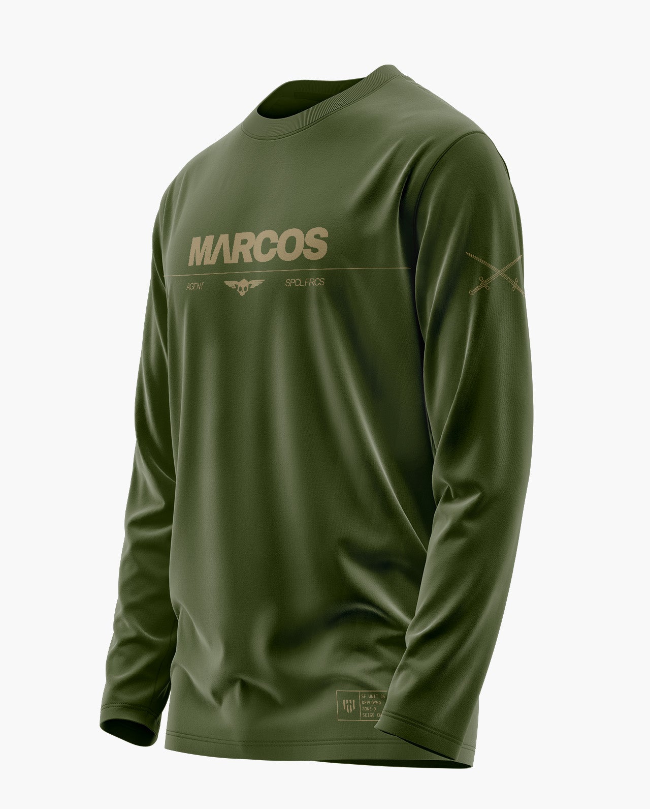 Marcos Special Agent Signature Luxesoft Cotton Full Sleeve T-Shirt