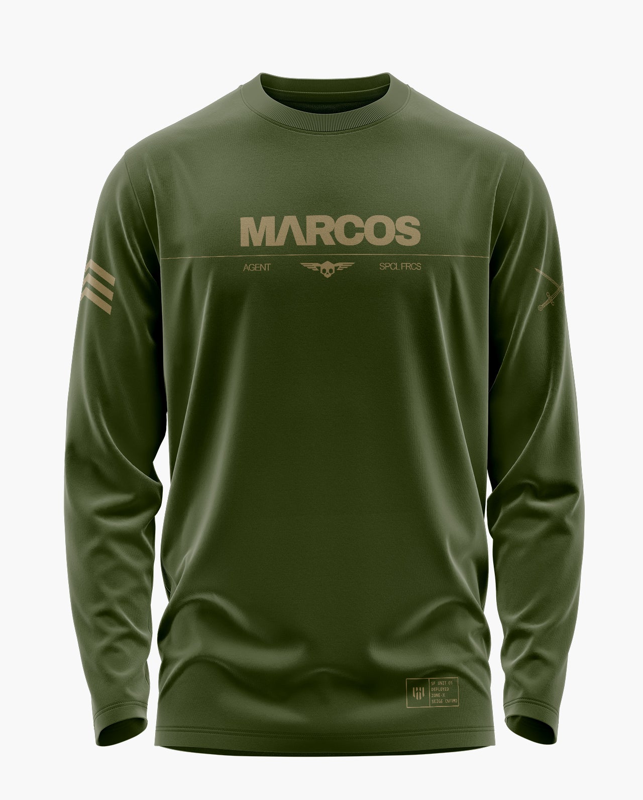Marcos Special Agent Signature Luxesoft Cotton Full Sleeve T-Shirt