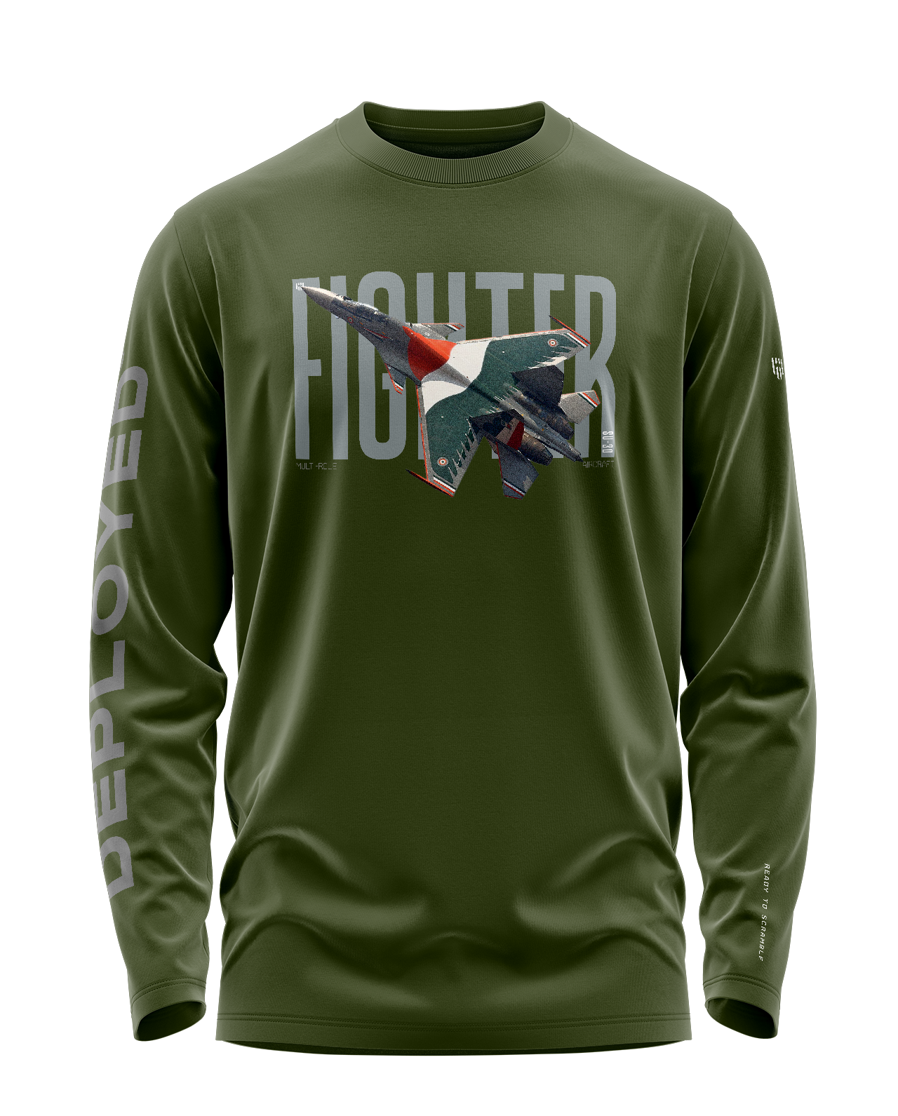 Fighter Jet Signature Luxesoft Cotton Full Sleeve T-Shirt - CS