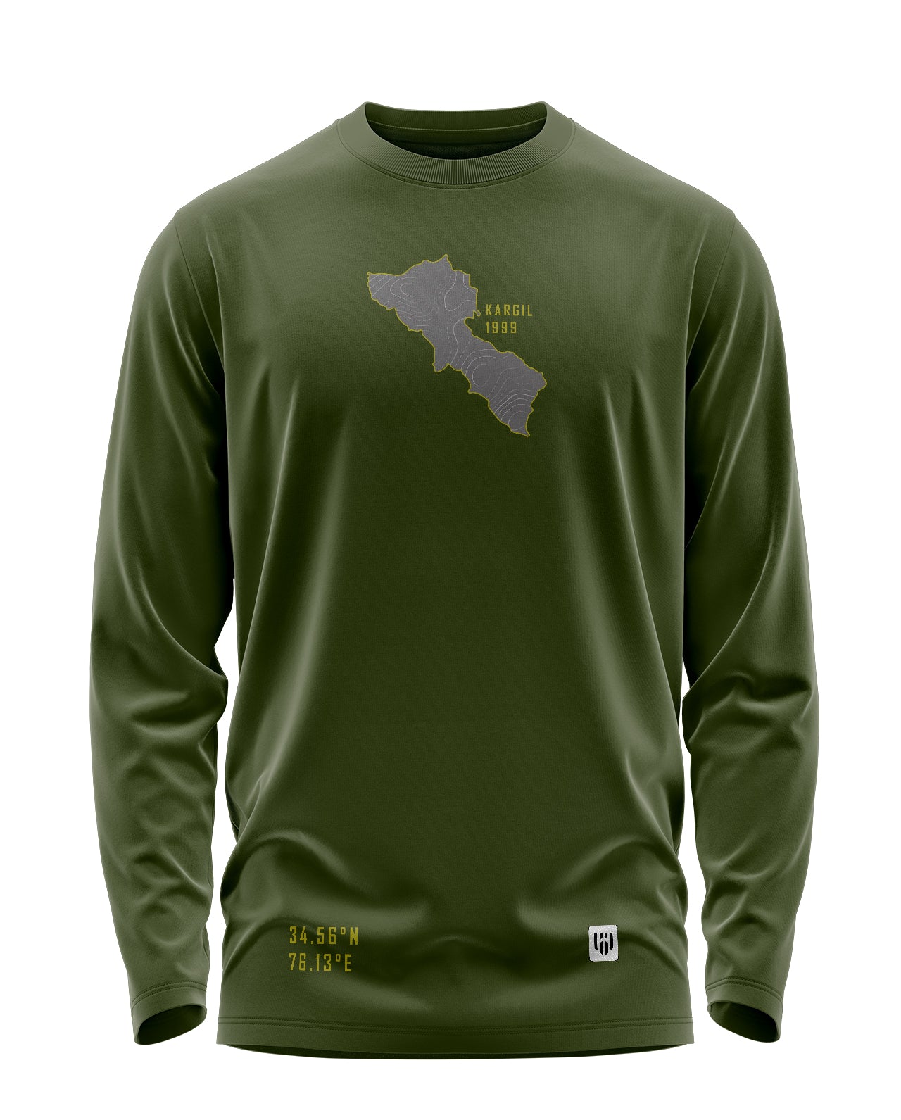 Map Of Valor Kargil Edition Signature Luxesoft Cotton Full Sleeve T-Shirt