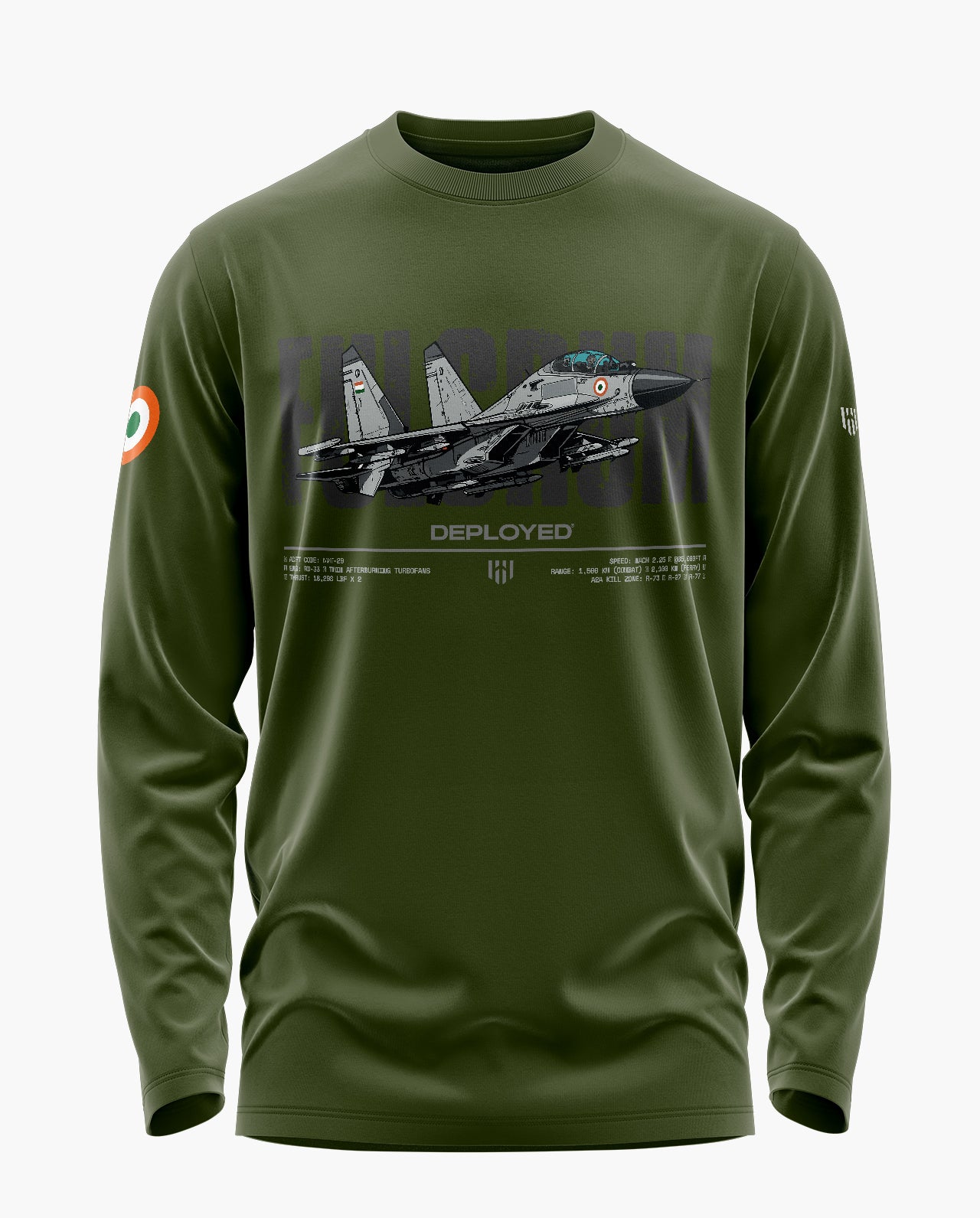 Fighting Fulcrum Signature Luxesoft Cotton Full Sleeve T-Shirt