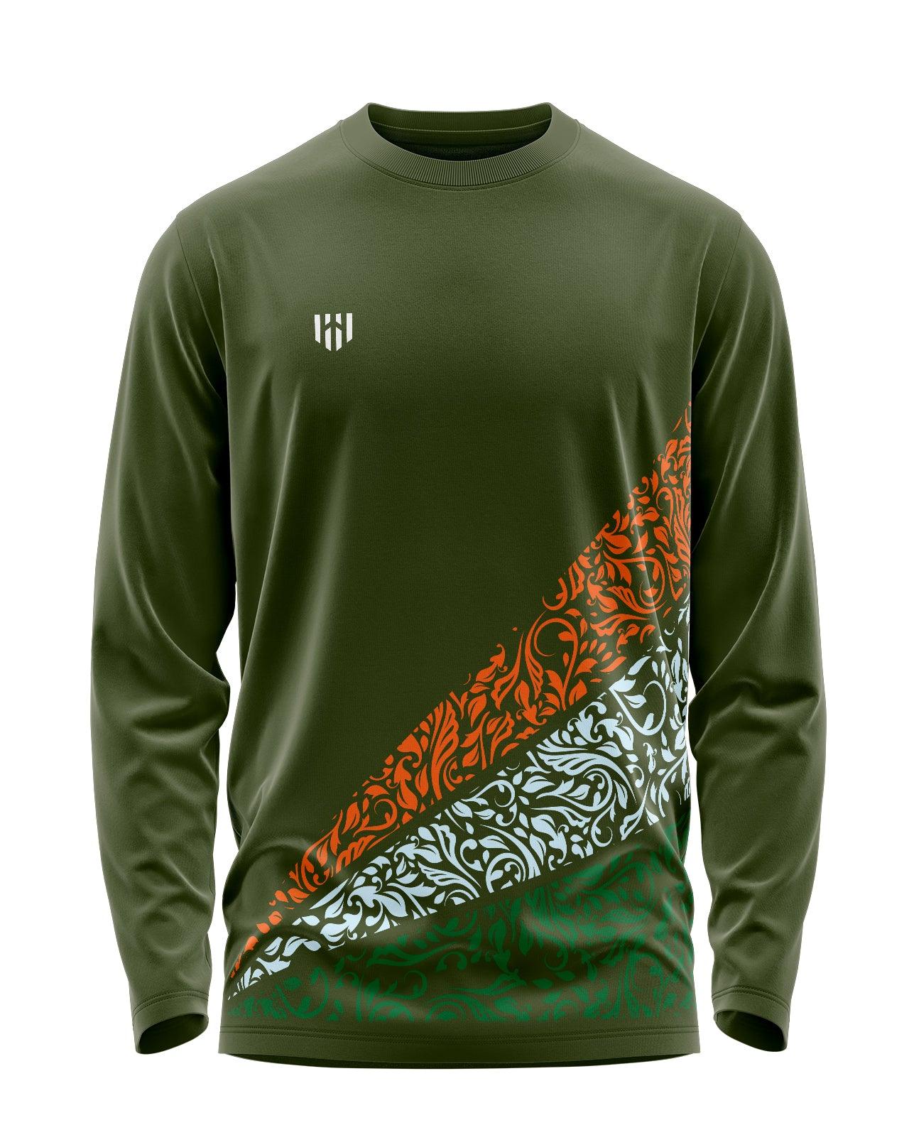 India Heritage Signature Luxesoft Cotton Full Sleeve T-Shirt - CS