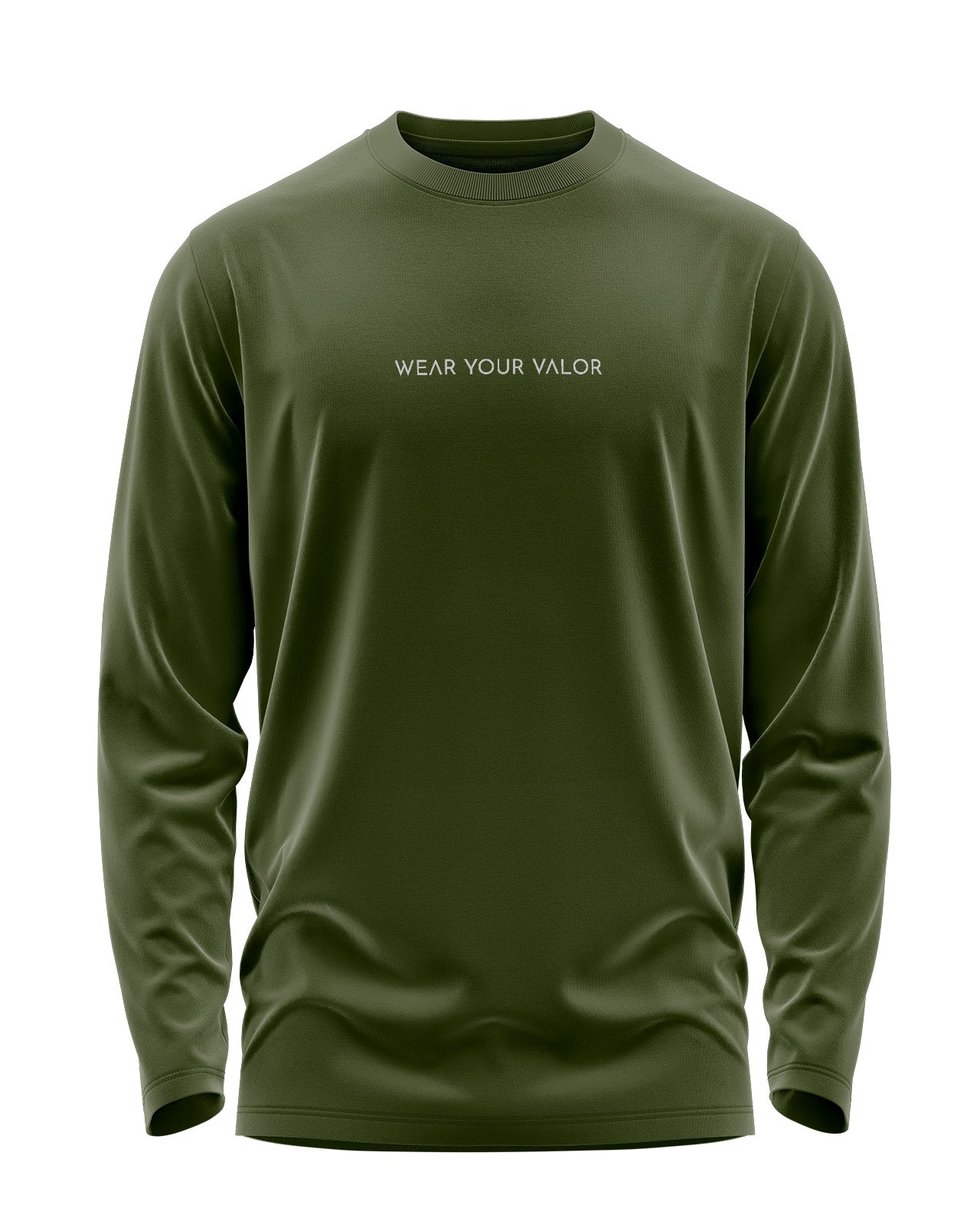 Wear Your Valor Signature Luxesoft Cotton Full Sleeve T-Shirt