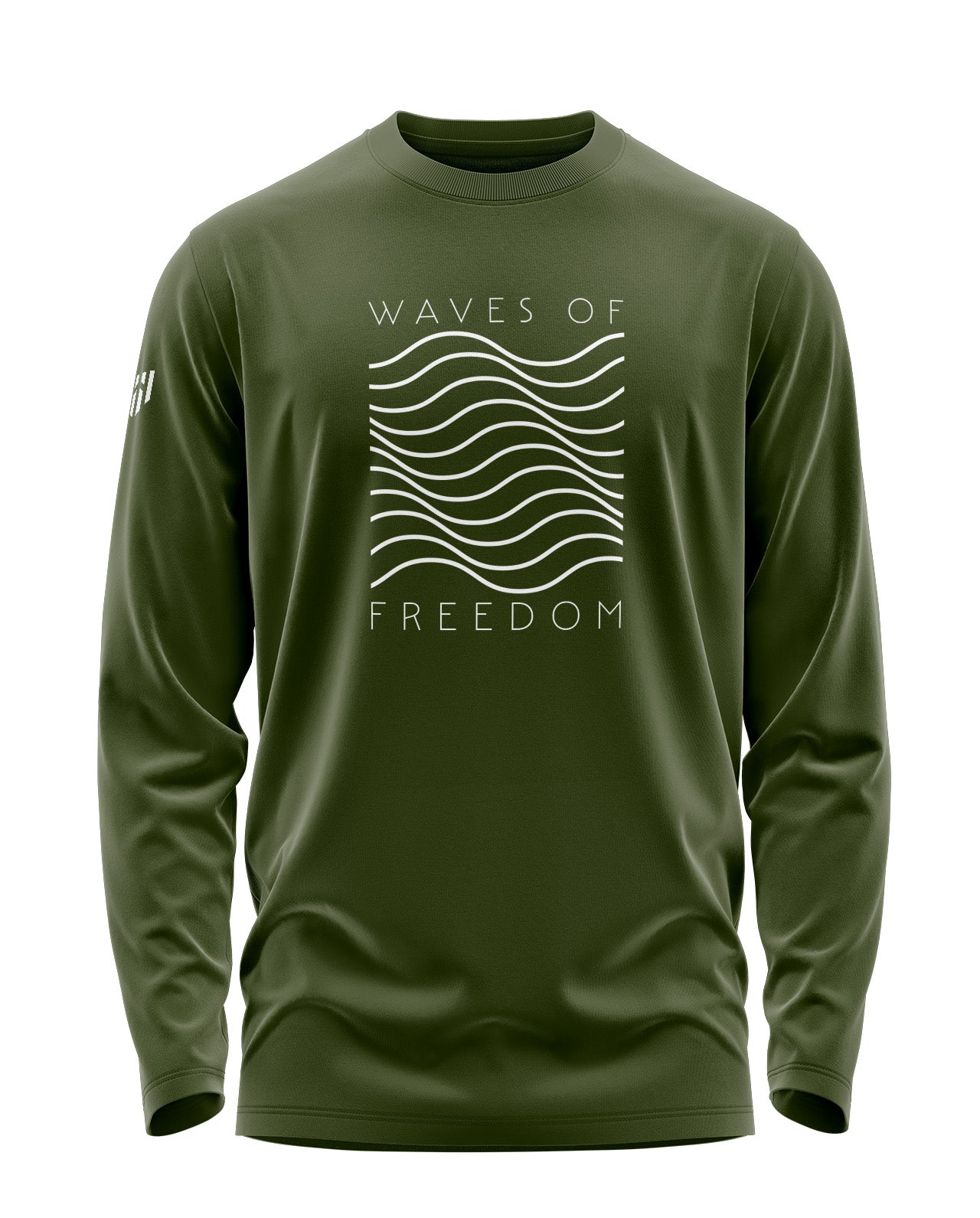 Waves Of Freedom Signature Luxesoft Cotton Full Sleeve T-Shirt