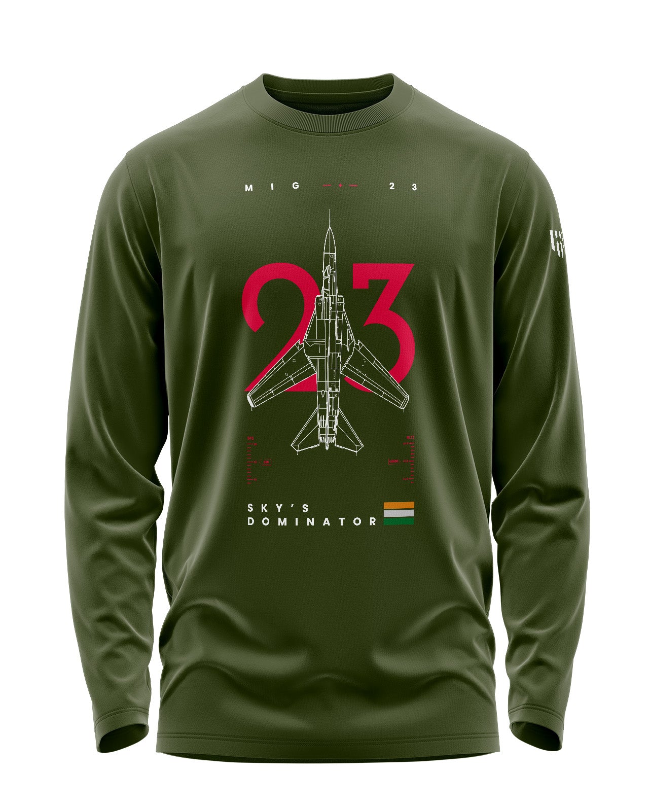 Mig-23 Signature Luxesoft Cotton Full Sleeve T-Shirt