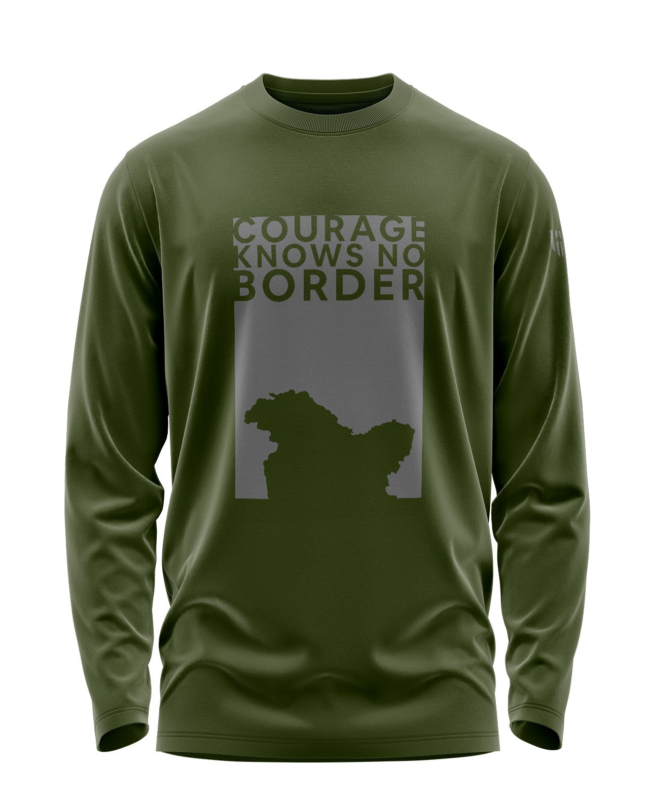Courage Knows No Border Signature Luxesoft Cotton Full Sleeve T-Shirt