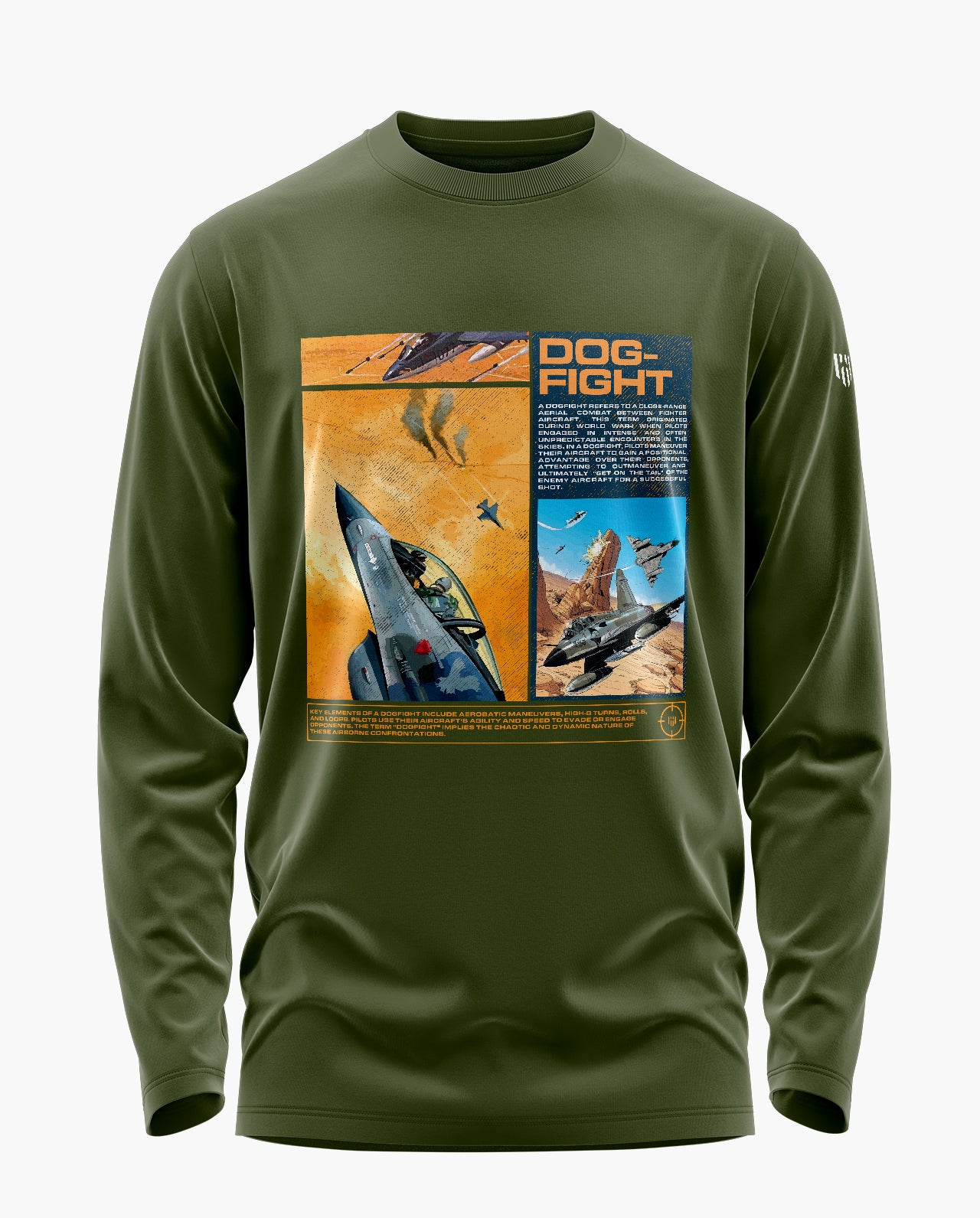 Dogfight Signature Luxesoft Cotton Full Sleeve T-Shirt