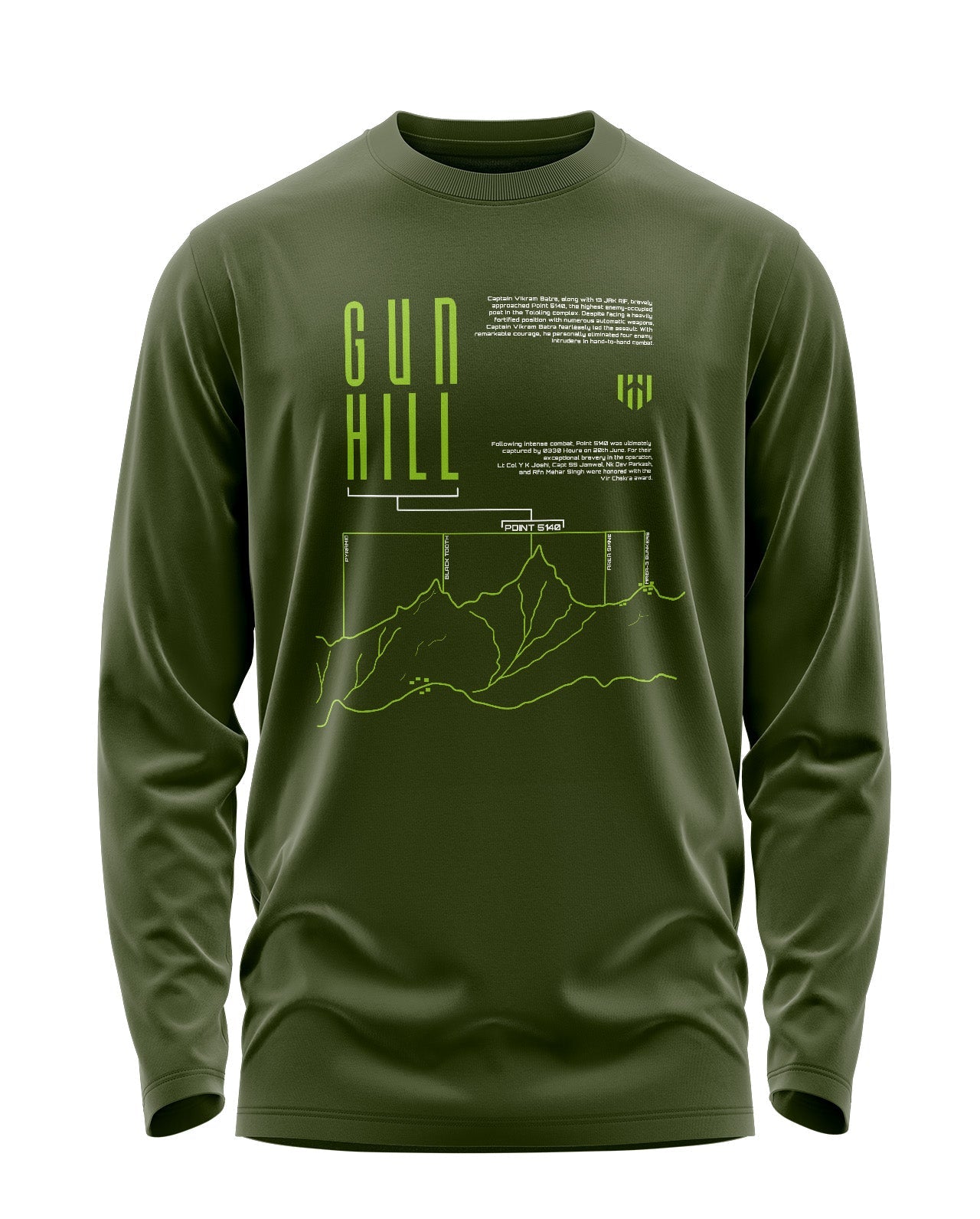 Gun Hill-Kargil Signature Luxesoft Cotton Full Sleeve T-Shirt - CS