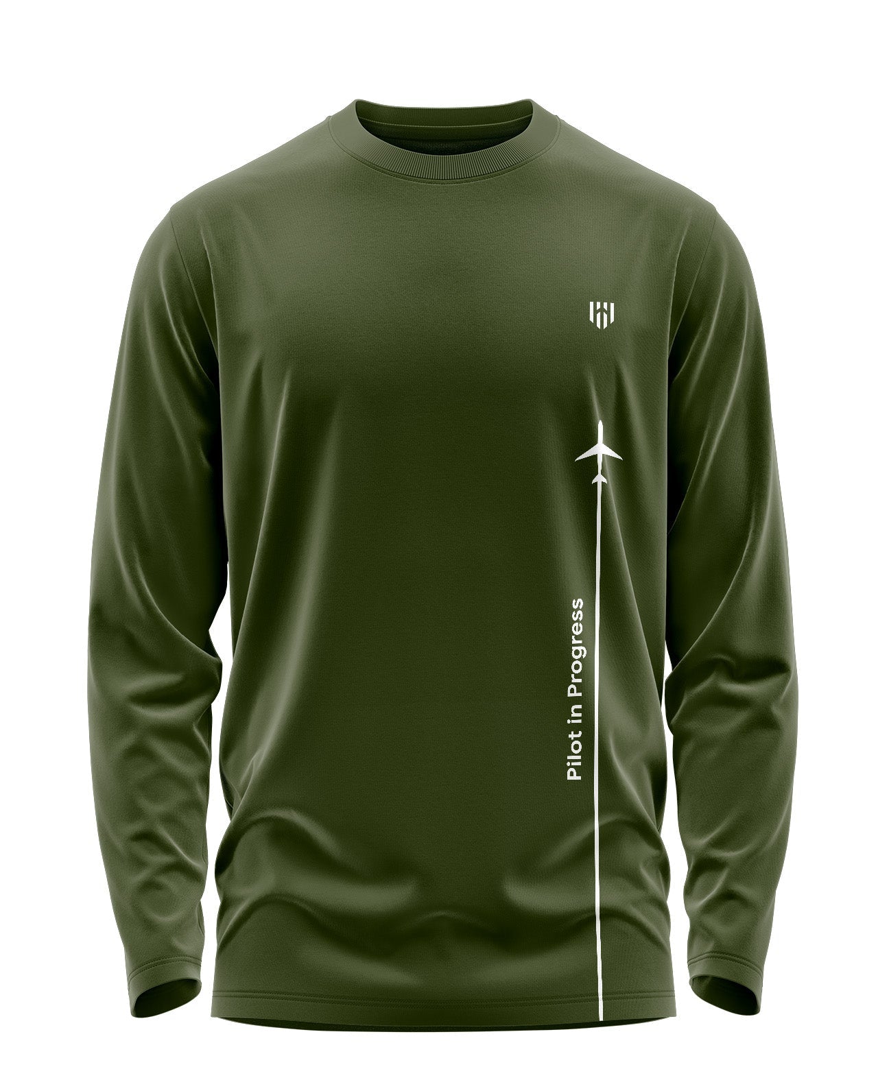 Pilot In Progress Signature Luxesoft Cotton Full Sleeve T-Shirt