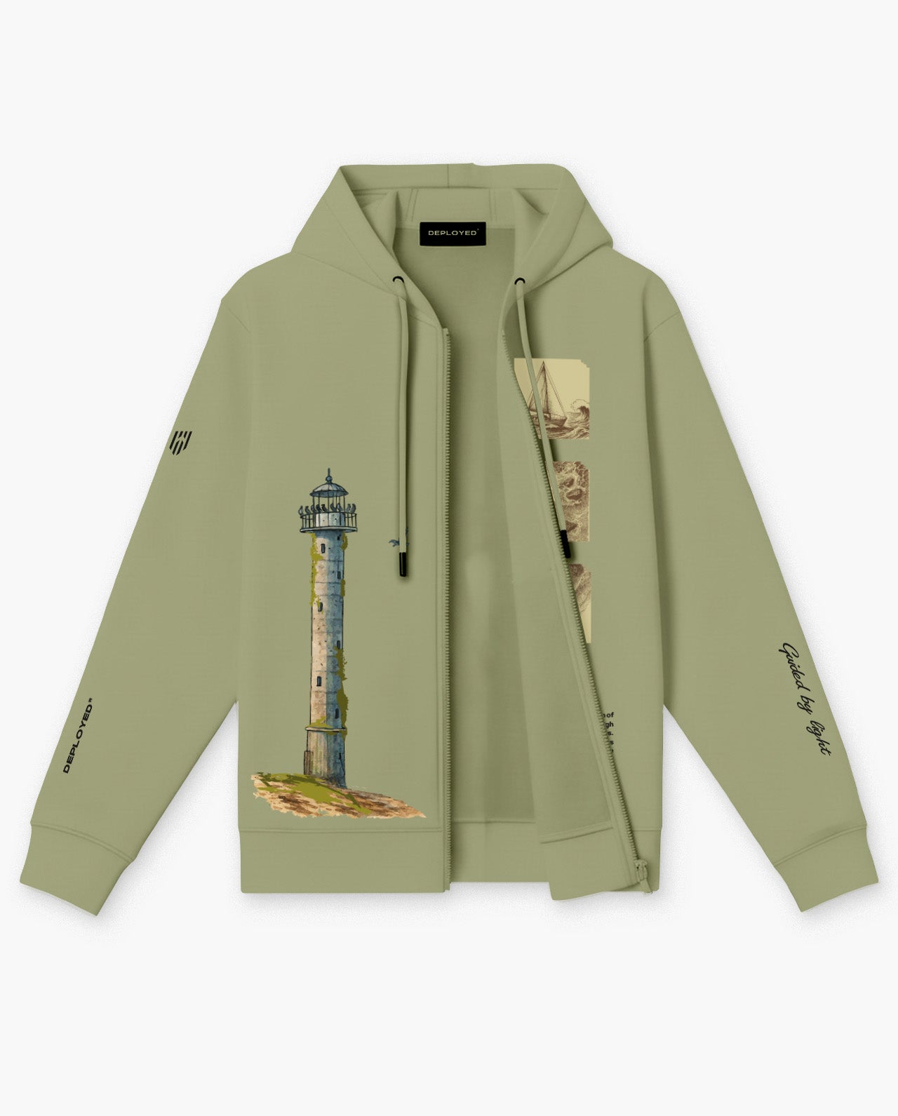 Guided By Light Zipper Hoodie