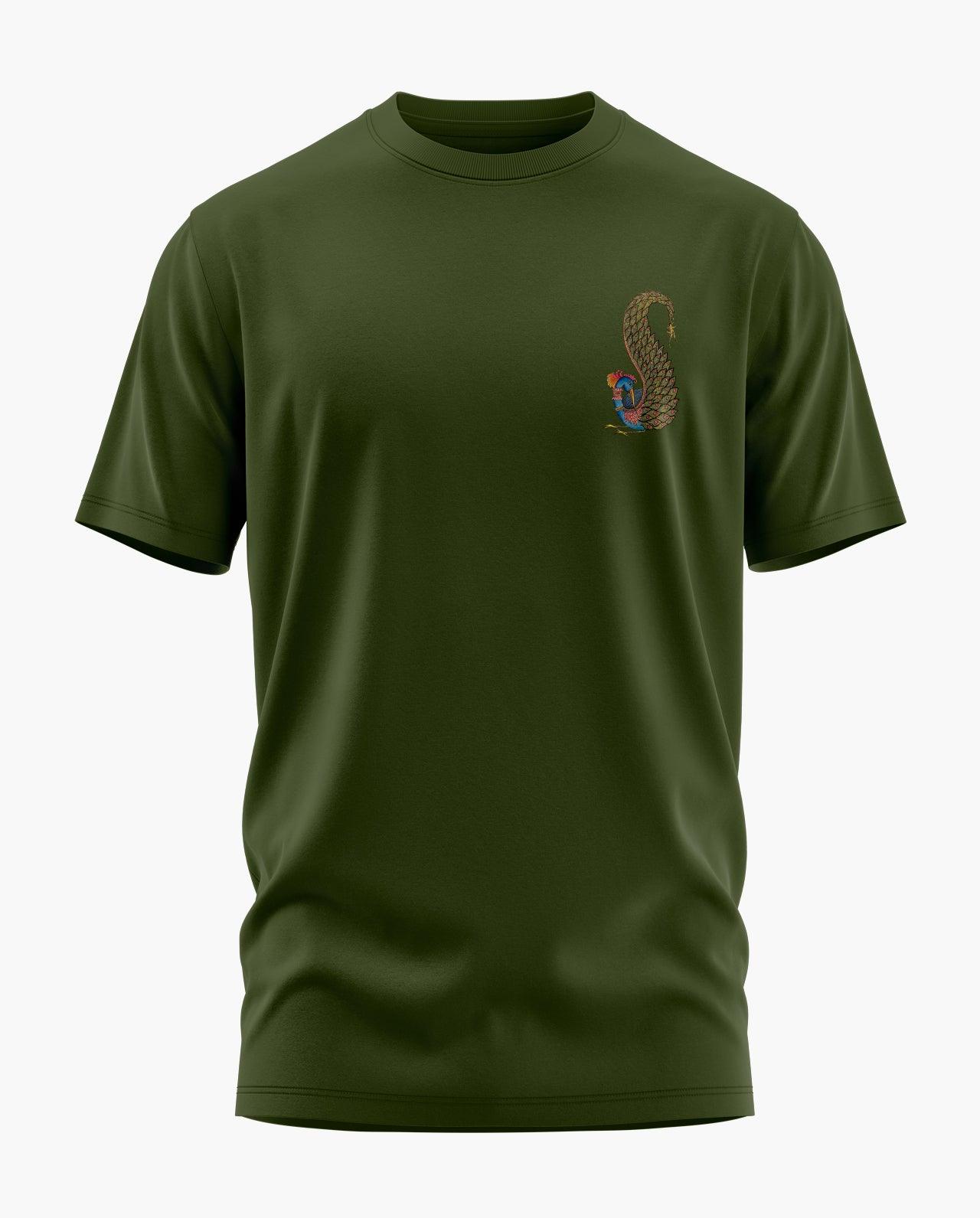 Peacock Postal Stamp T-Shirt - Aero Armour