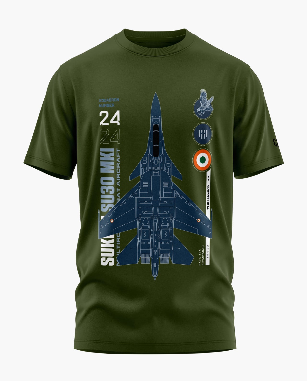 The Hawks Sukhoi SU 30 Signature LuxeSoft Cotton T-Shirt - CS