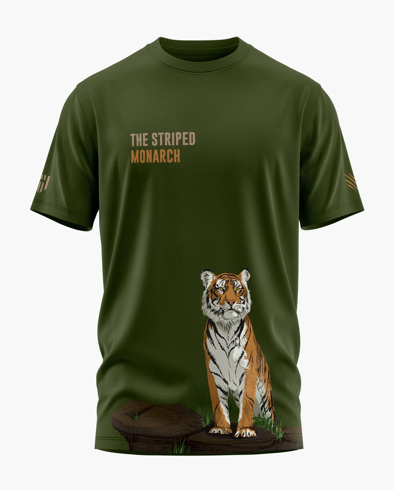 The Striped Monarch Signature LuxeSoft Cotton T-Shirt