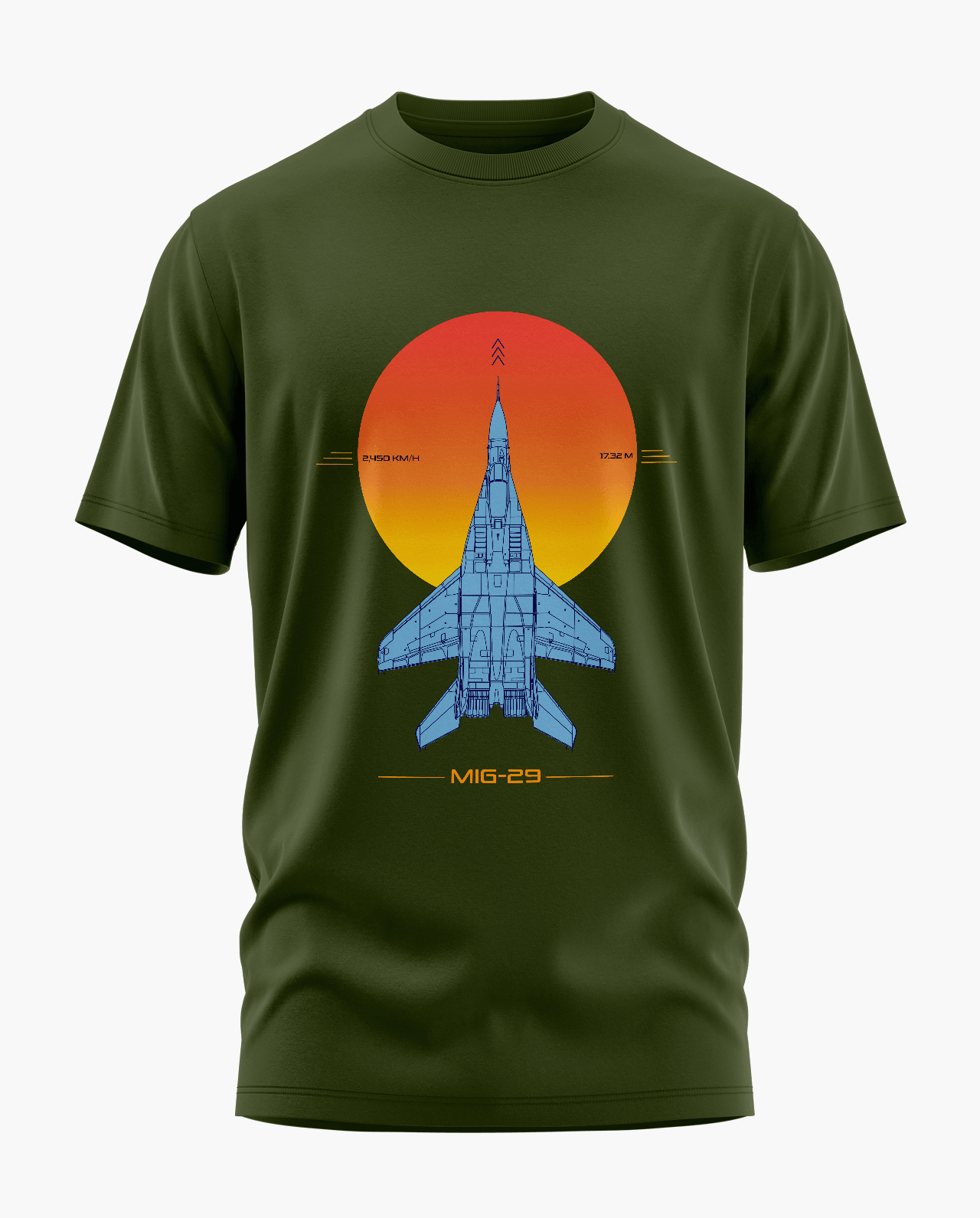 MIG 29 Blueprint T-Shirt - Aero Armour