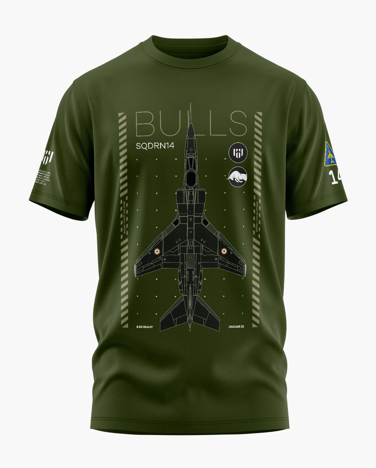 THE BULLS OF IAF Signature LuxeSoft Cotton T-Shirt