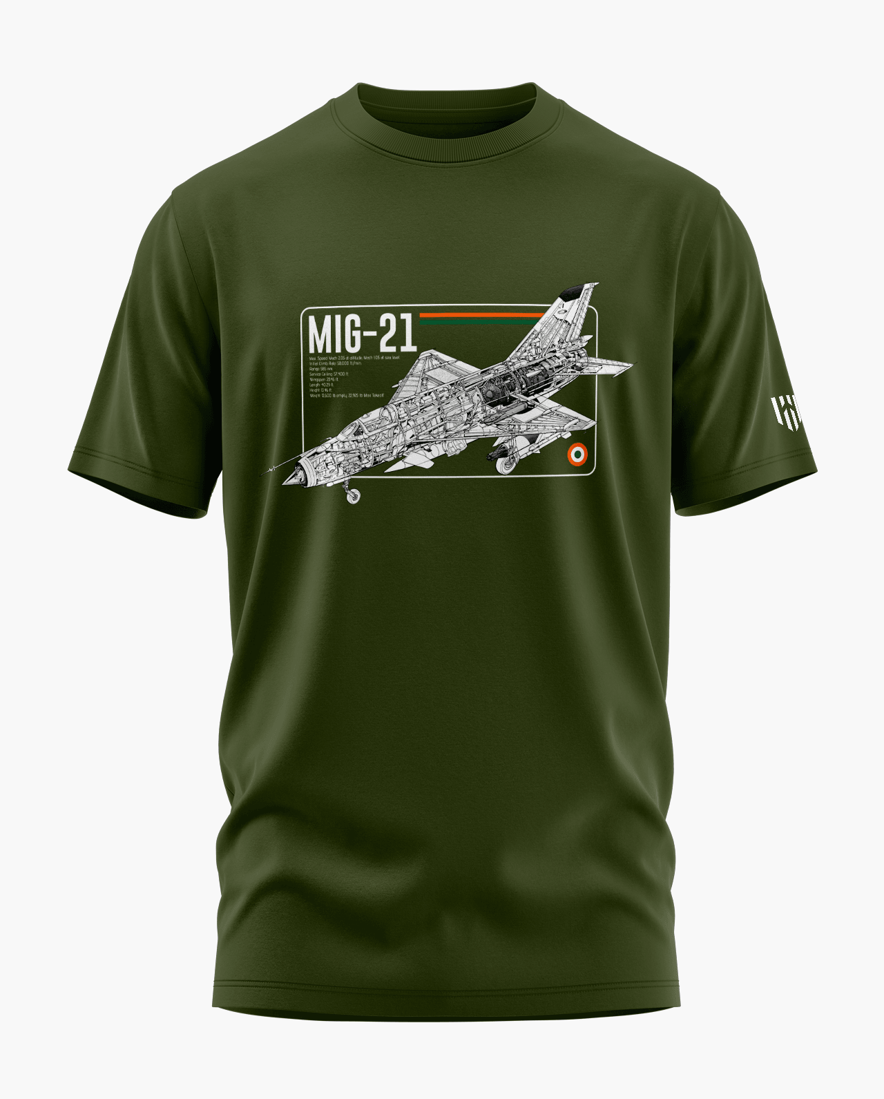 MIG 21 Blueprint T-Shirt - Aero Armour