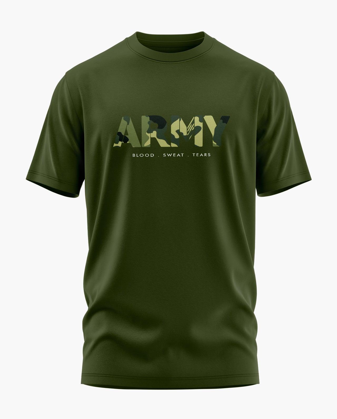Army Camo Signature LuxeSoft Cotton T-Shirt - CS