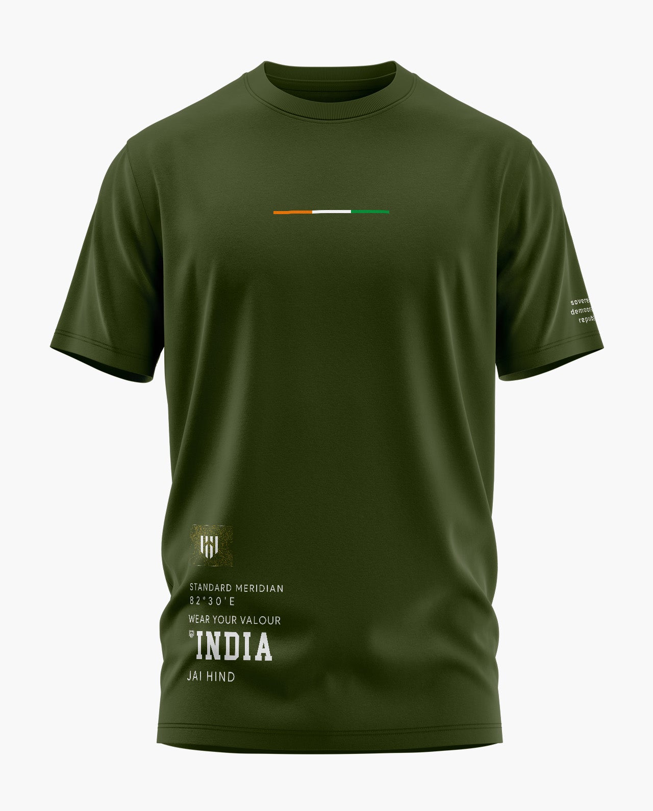 INDIA SOVEREIGN Signature LuxeSoft Cotton T-Shirt