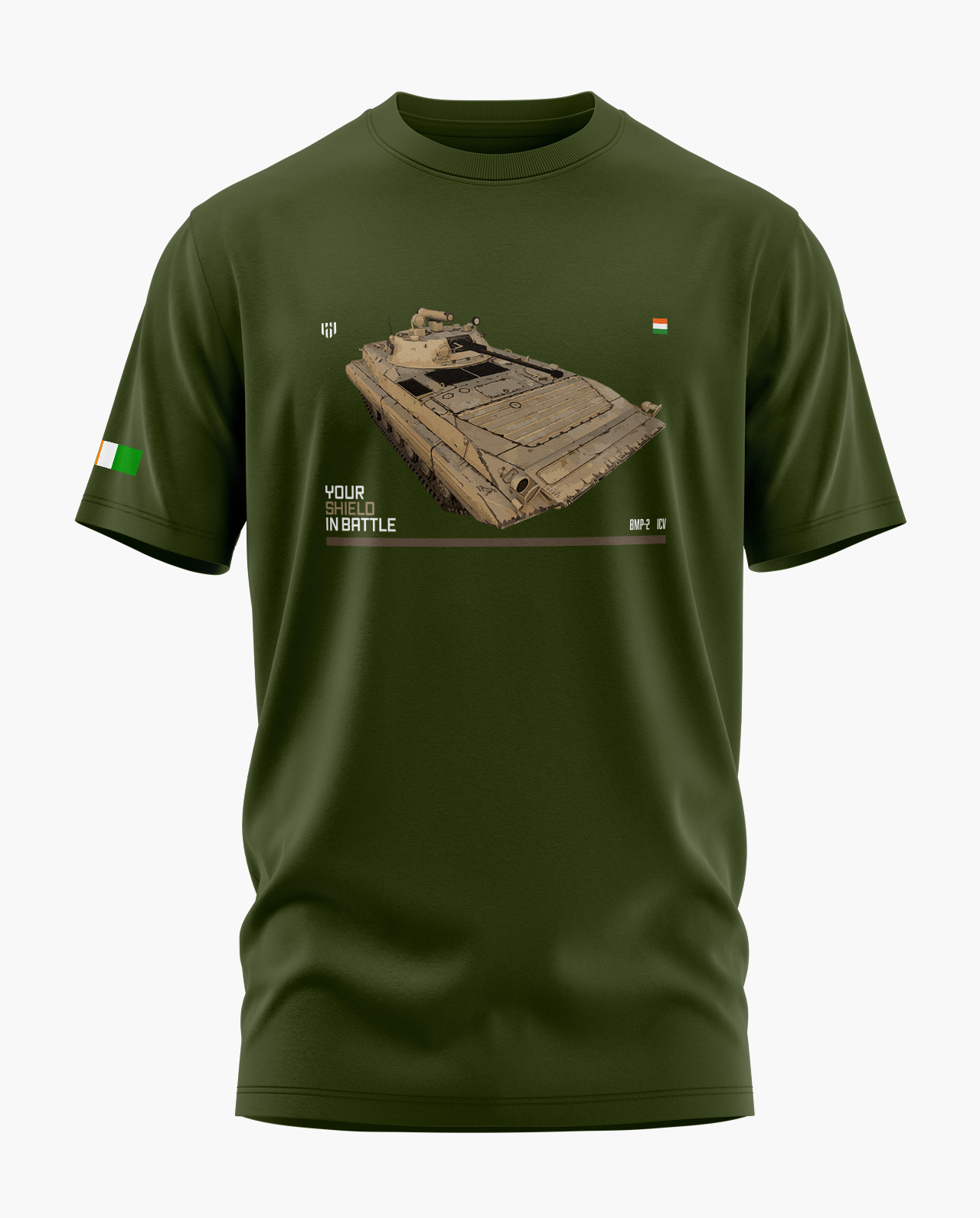 BATTLE SHIELD-BMP-2 ICV Signature LuxeSoft Cotton T-Shirt
