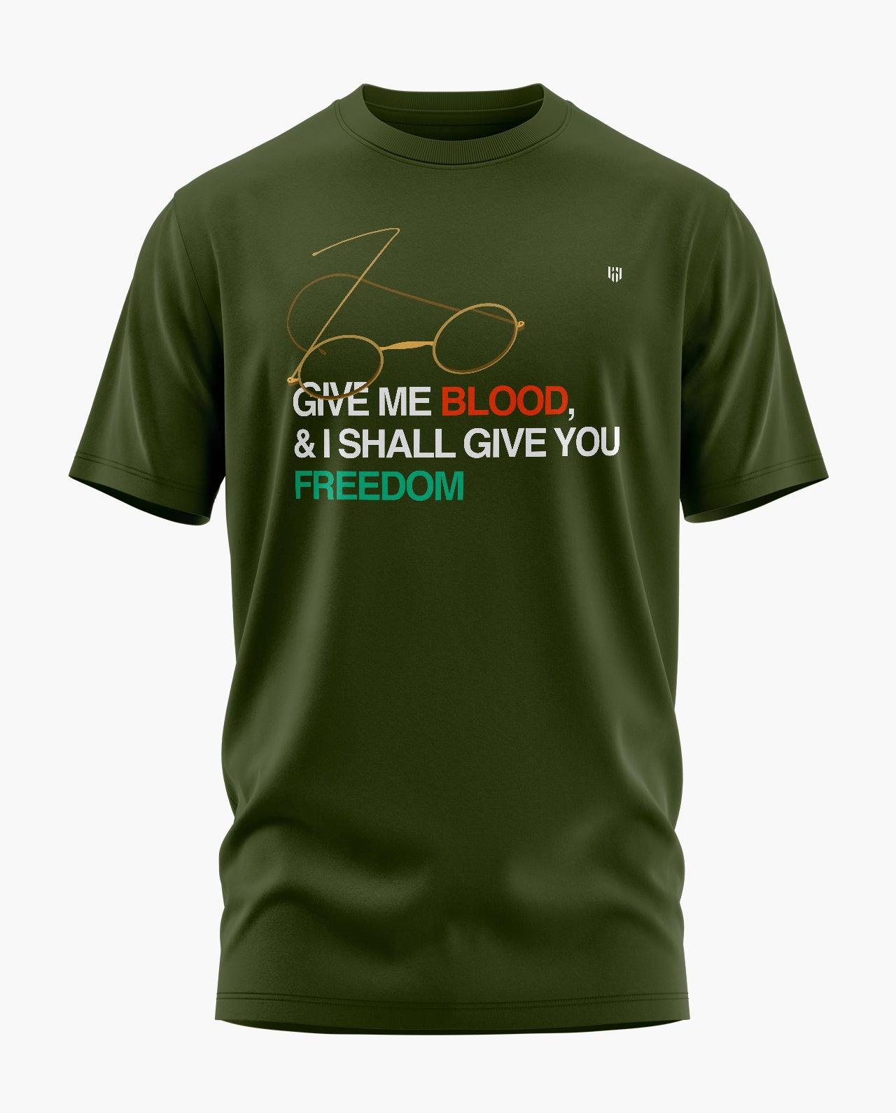 Netaji Quote T-Shirt - Aero Armour